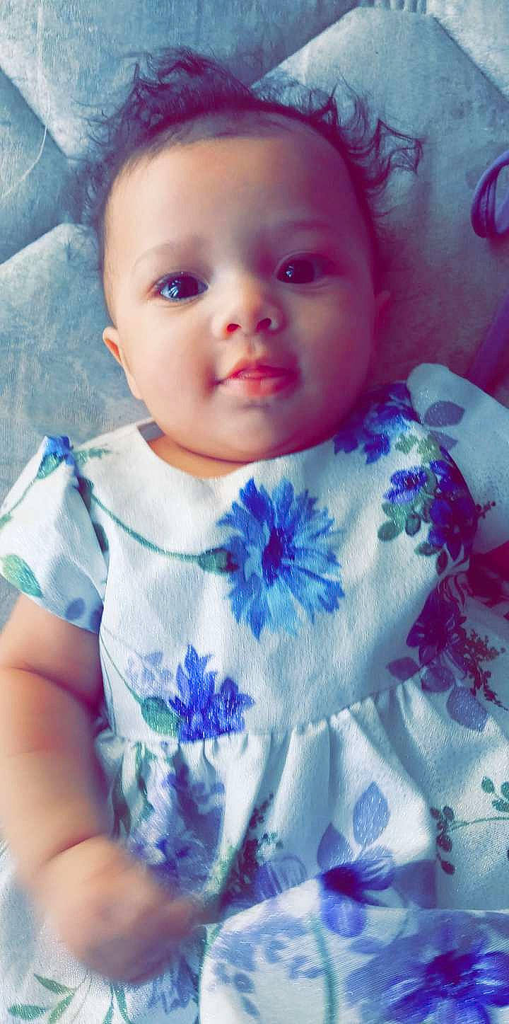 Aviana joined the competition — help win amazing prizes! azure, baby_toddler_clothing, blue, cheek, dress, eye, eyebrow, eyelash, face, happy, iris, lip, neck, organ, person, pink, plant, skin, sleeve, t_shirt