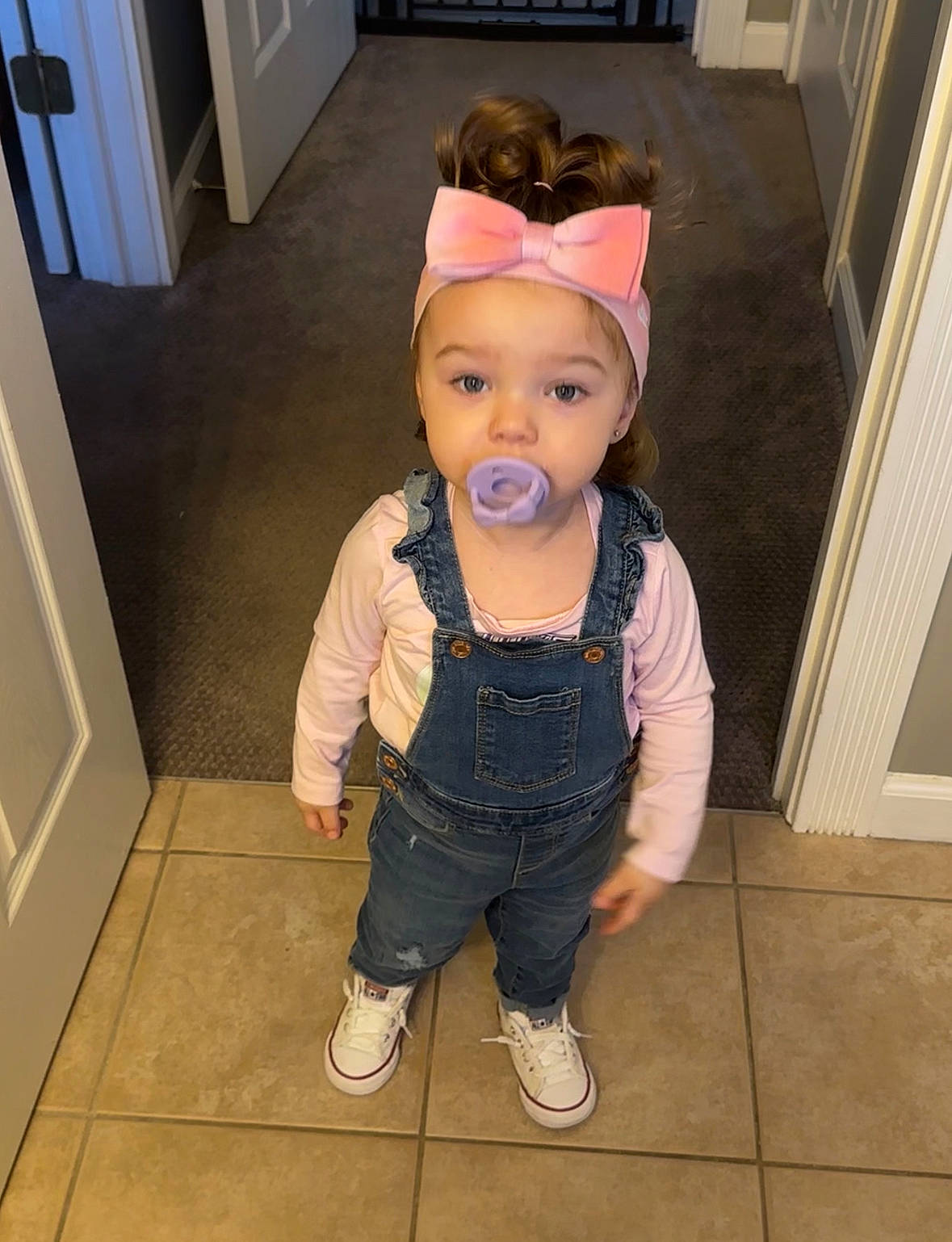 Sophia joined the competition — help win amazing prizes! baby, baby_toddler_clothing, cabinetry, cheek, child, costume, eye, floor, flooring, fur, hardwood, headwear, jacket, long_sleeved_t_shirt, person, room, sitting, sleeve, sock, t_shirt