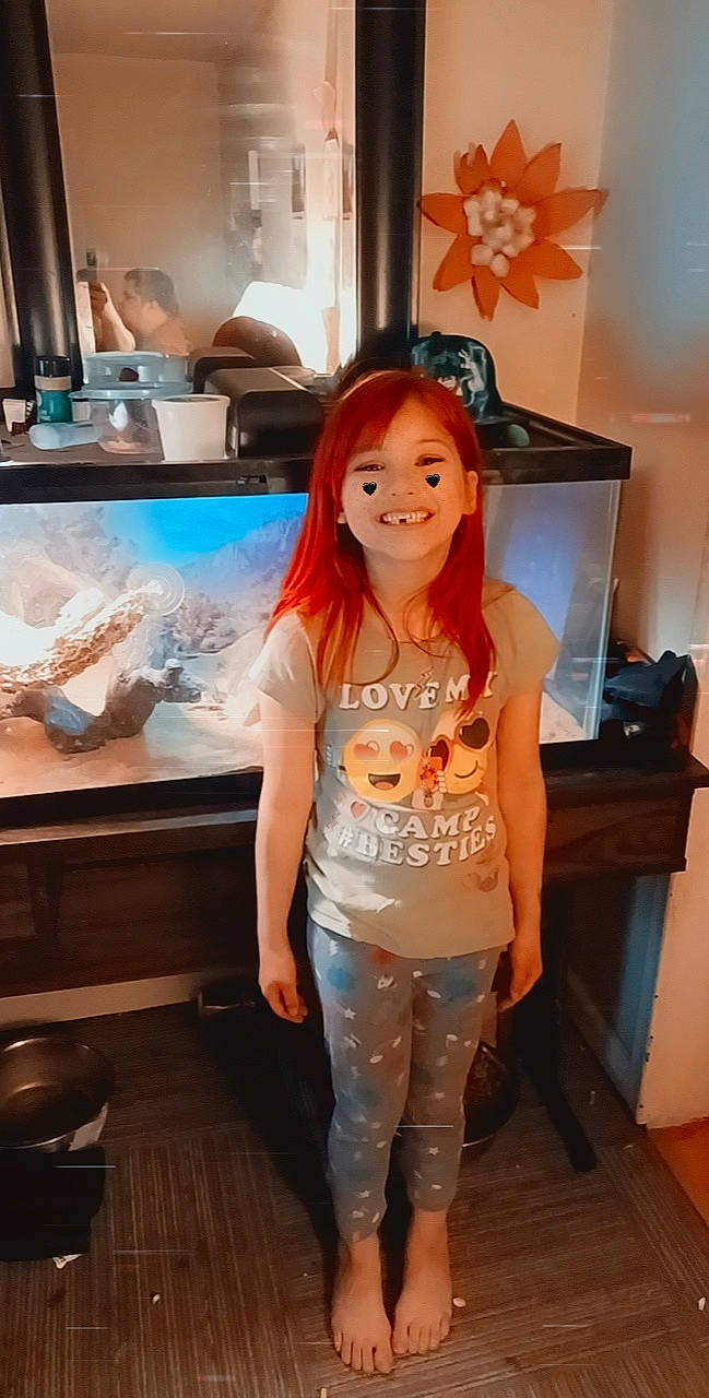 Annabella joined the competition — help win amazing prizes! abdomen, denim, electric_blue, eyewear, fashion_design, happy, human_leg, joint, joy, lip, long_hair, neck, necklace, person, sleeve, smile, sportswear, standing, t_shirt, thigh