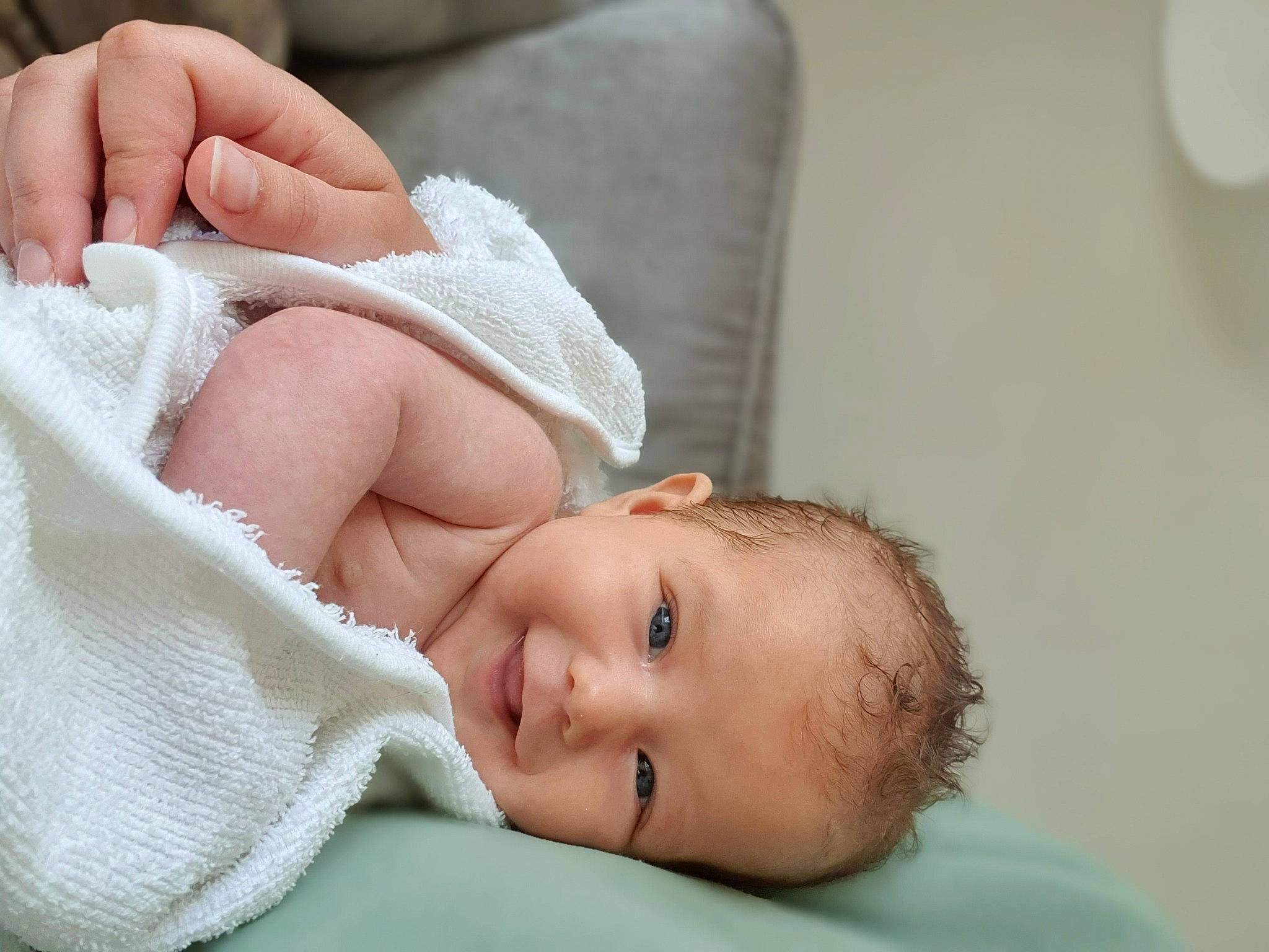 Lottie is registered to the contest to win money with this photo: baby, baby_products, baby_sleeping, baby_toddler_clothing, cheek, child, comfort, eye, eyelash, finger, hand, hat, headgear, joy, linens, lip, person, portrait_photography, skin, smile