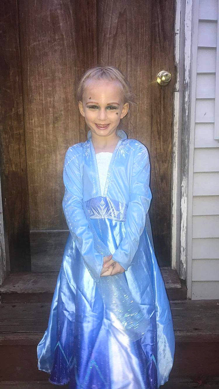 Sadie joined the competition — help win amazing prizes! blue, child_model, costume, dress, joy, lady, outerwear, person, smile