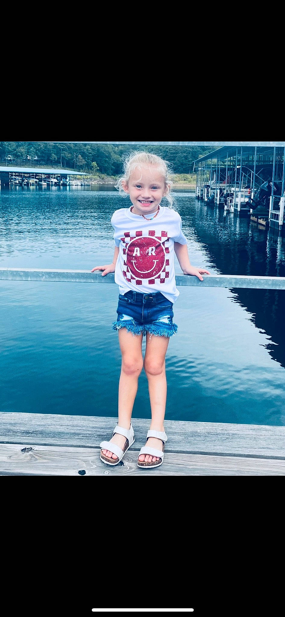 Kinsley joined the competition — help win amazing prizes! aqua, azure, cool, electric_blue, flash_photography, fun, happy, human_leg, joy, lake, leisure, magenta, person, sleeve, smile, standing, style, summer, t_shirt, thigh