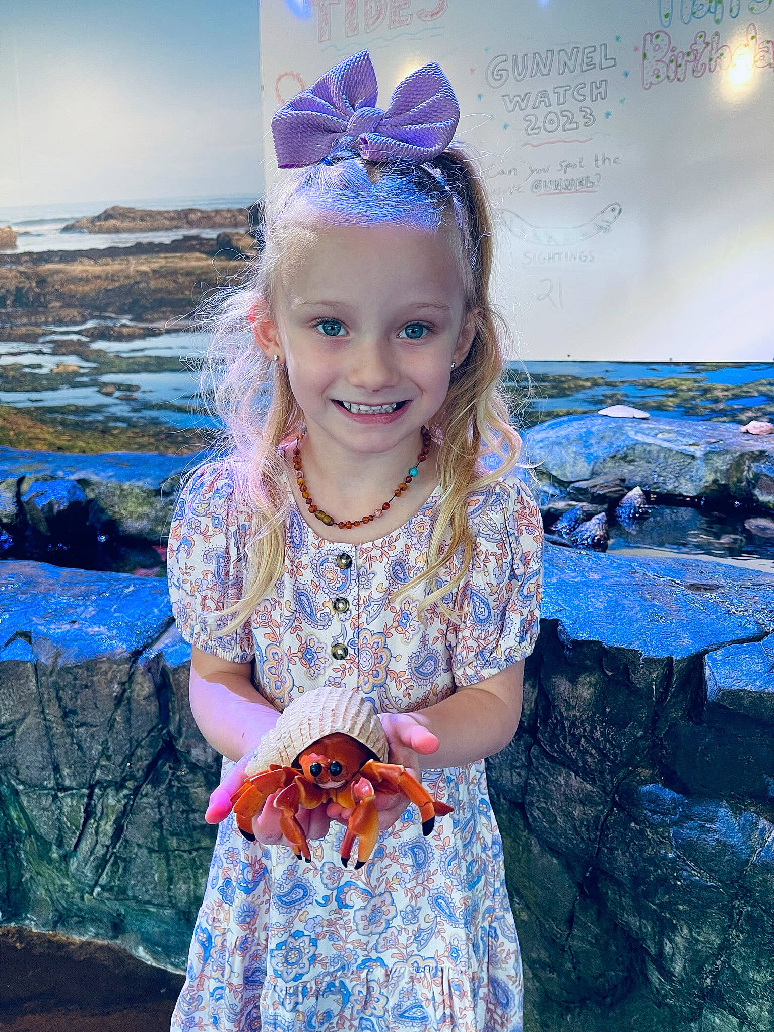 Kinsley is registered to the contest to win money with this photo: azure, baby_toddler_clothing, beauty, blue, day_dress, dress, electric_blue, face, flash_photography, fun, hair, happy, headband, headpiece, iris, joy, person, pink, purple, sleeve