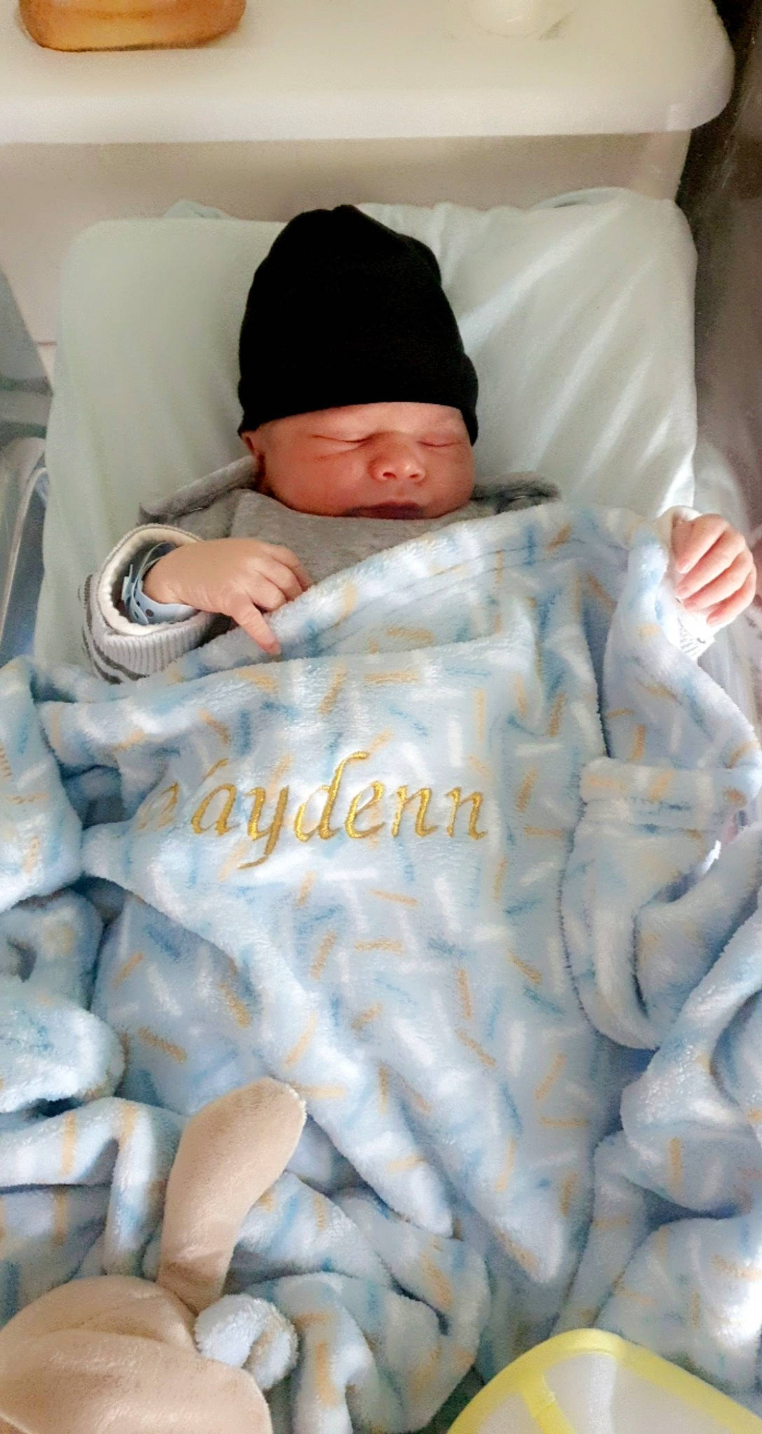 Maydenn participe au concours pour gagner de l'argent avec cette photo : baby, baby_products, baby_sleeping, baby_toddler_clothing, bedding, bedtime, blanket, cap, child, comfort, face, fur, headwear, linens, nap, person, room, skin, sleep, textile