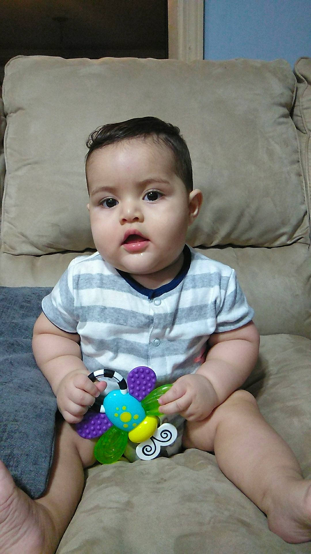 Leandro joined the competition — help win amazing prizes! baby, baby_products, baby_toddler_clothing, child, person, play, skin, toddler