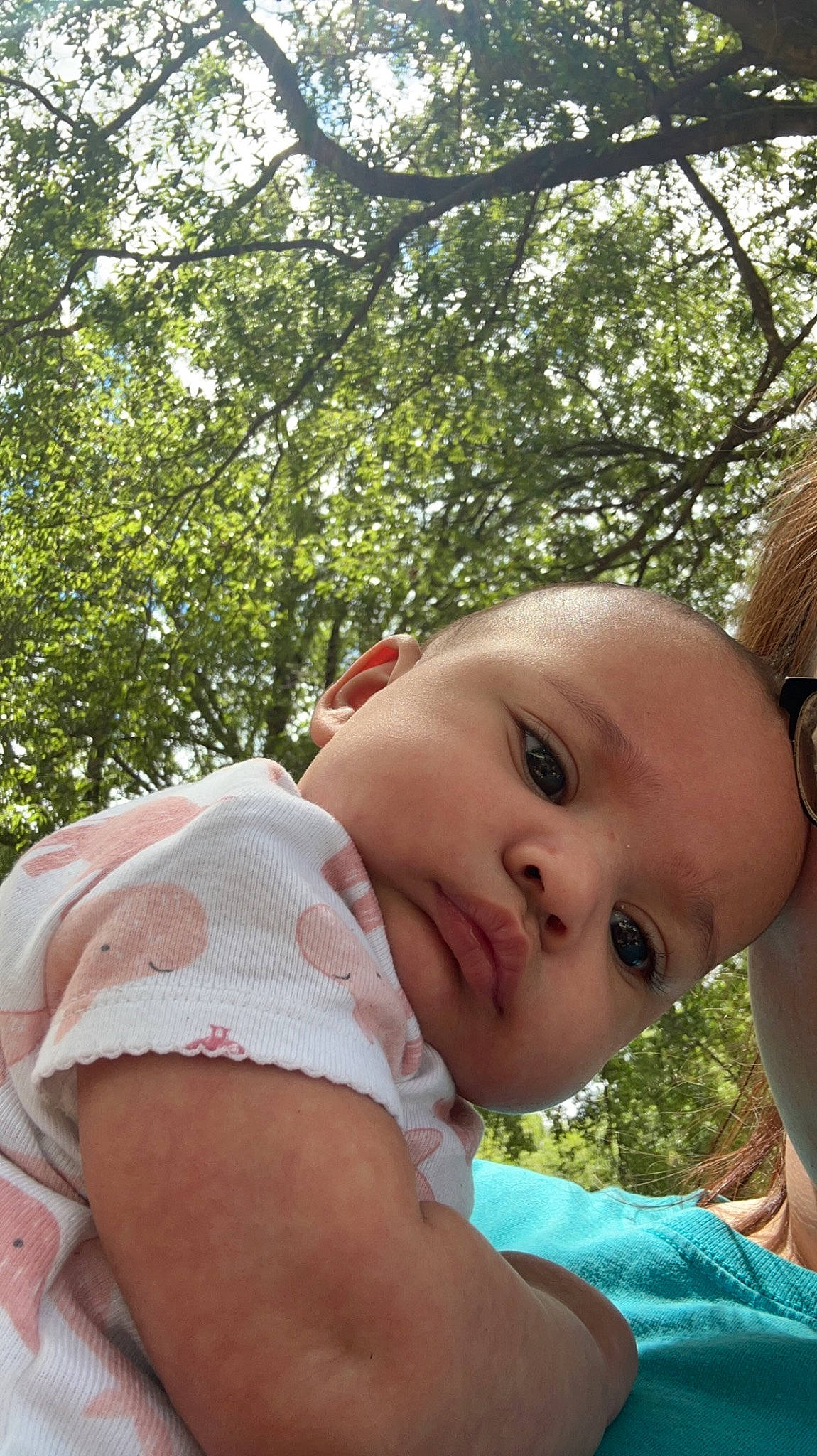 Marlee joined the competition — help win amazing prizes! baby, baby_toddler_clothing, chest, child, fun, grass, happy, leisure, lip, mammal, people_in_nature, person, plant, recreation, sitting, skin, smile, toddler, tree, trunk