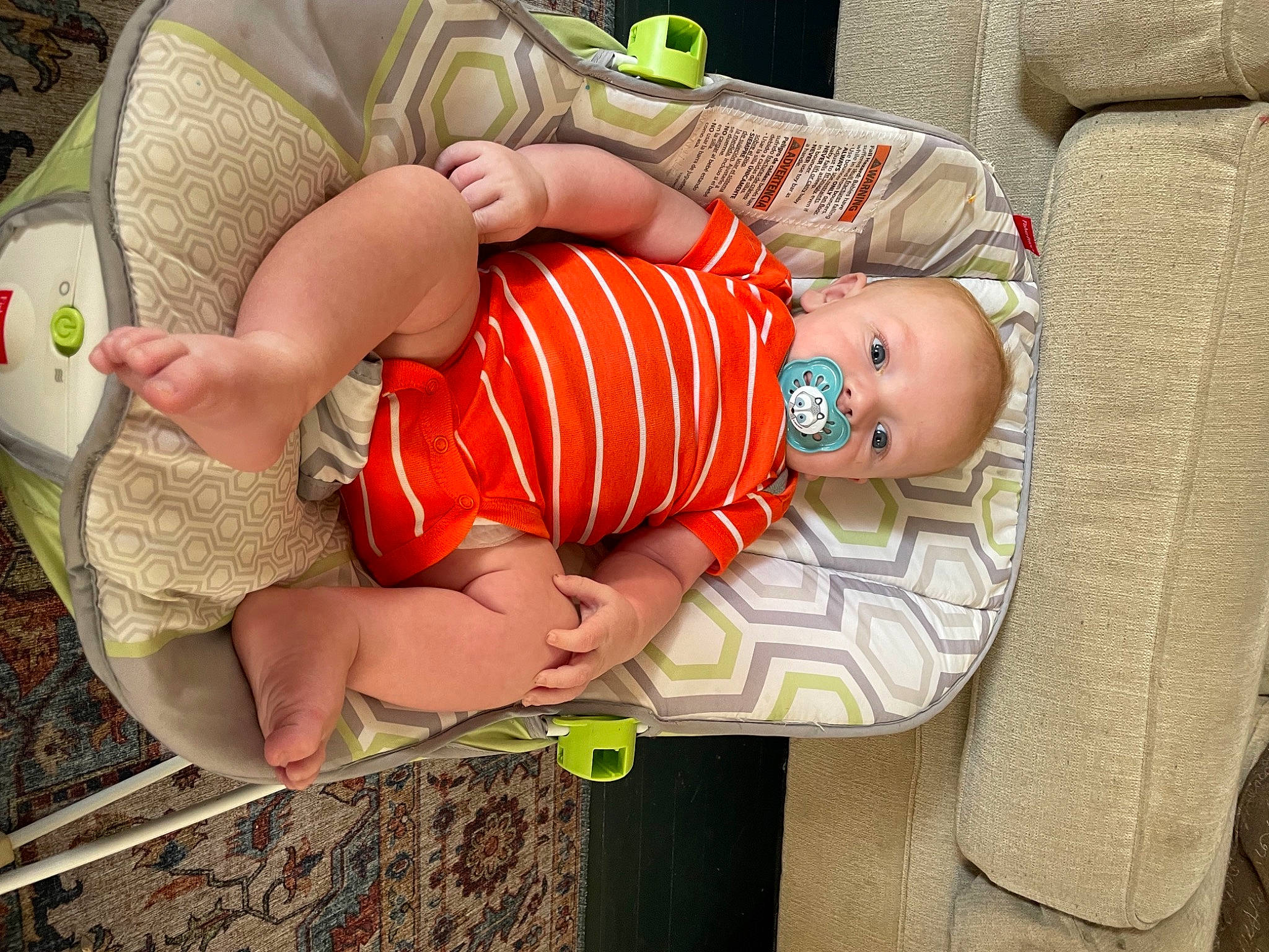 Mordecai joined the competition — help win amazing prizes! arm, baby, baby_products, baby_toddler_clothing, child, comfort, glasses, grass, green, hand, human_body, pattern, person, room, sitting, skin, sleep, sunglasses, thigh, toddler
