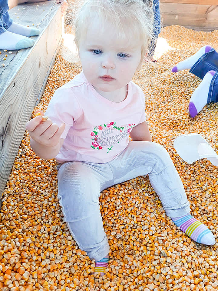 Harper joined the competition — help win amazing prizes! boy, child, fun, girl, infant, person, play, product, sitting, skin, toddler, yellow