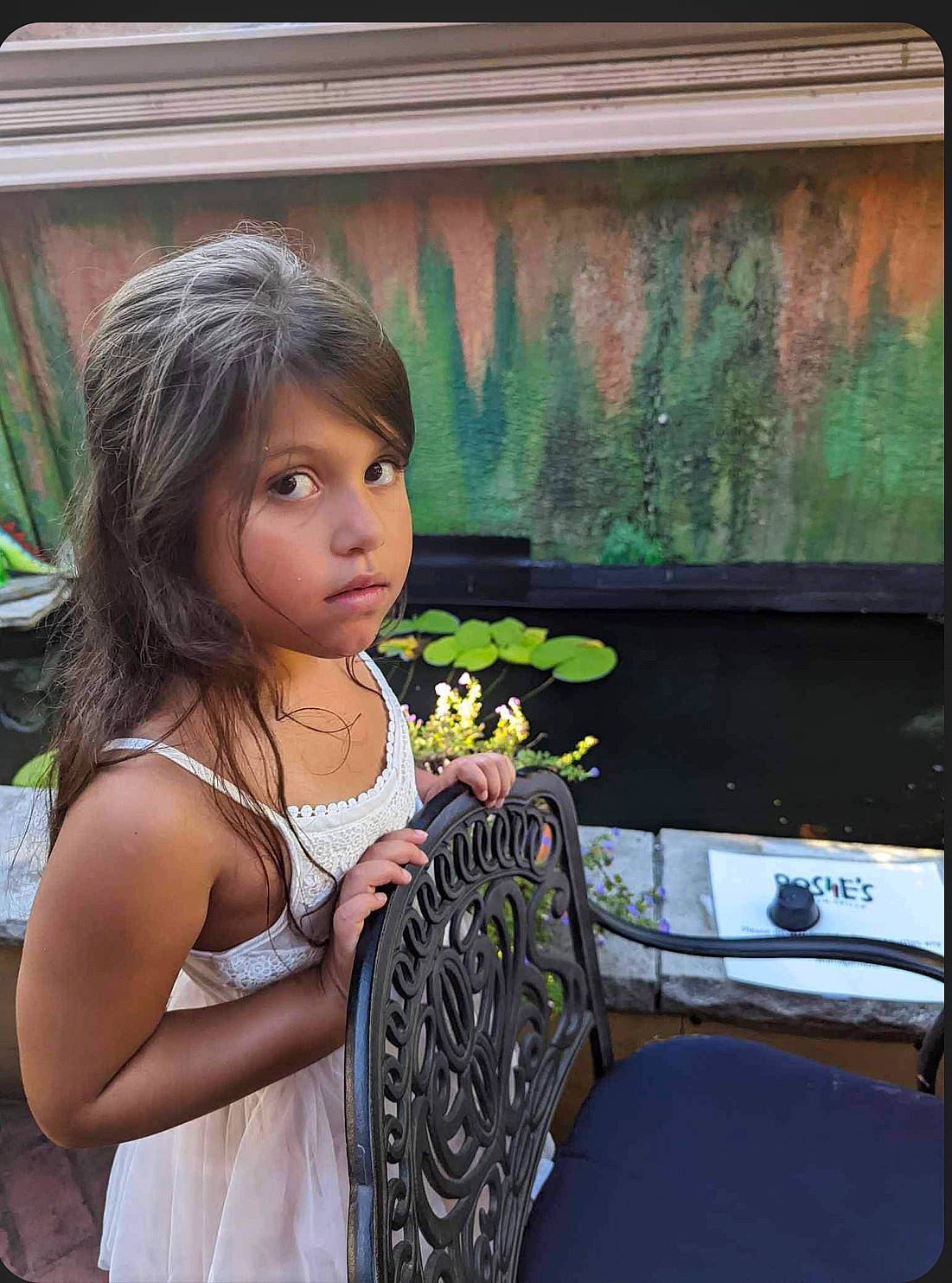 Malayah is registered to the contest to win money with this photo: art, child, display_device, flash_photography, flat_panel_display, floral_design, fun, gadget, grass, happy, iris, leisure, long_hair, person, room, shoulder, sitting, television_set, toddler, vehicle_door