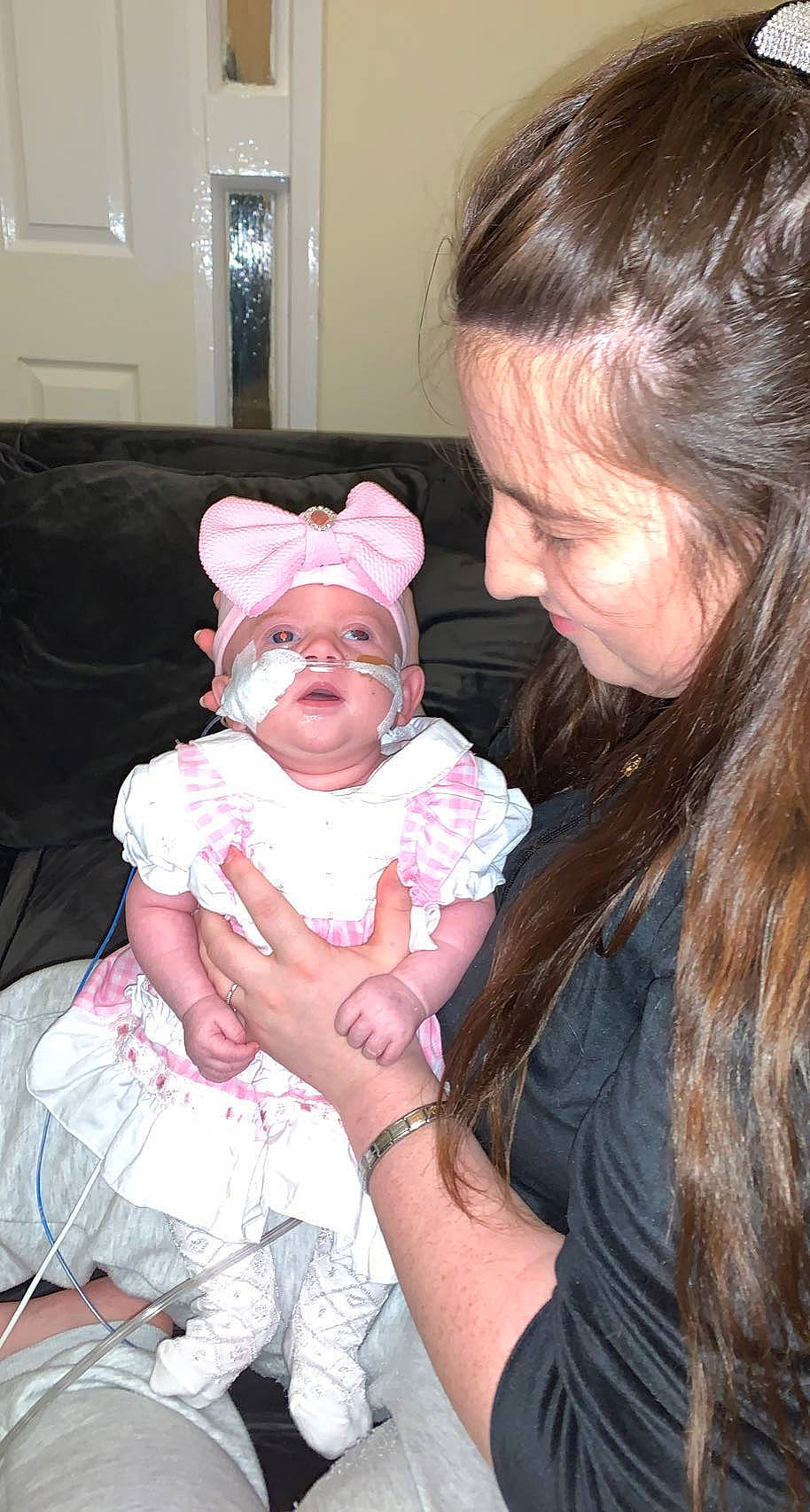 Isabella-rose joined the competition — help win amazing prizes! baby, baby_toddler_clothing, cheek, child, couch, event, fashion_accessory, finger, fun, happy, headgear, headwear, iris, jewellery, lip, mouth, nose, person, pink, sitting