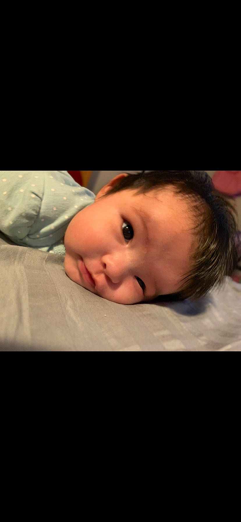 Maddie joined the competition — help win amazing prizes! baby, baby_toddler_clothing, cheek, child, chin, comfort, darkness, eyebrow, eyelash, flash_photography, flooring, happy, mouth, nose, person, portrait_photography, sitting, sleeve, smile, toddler