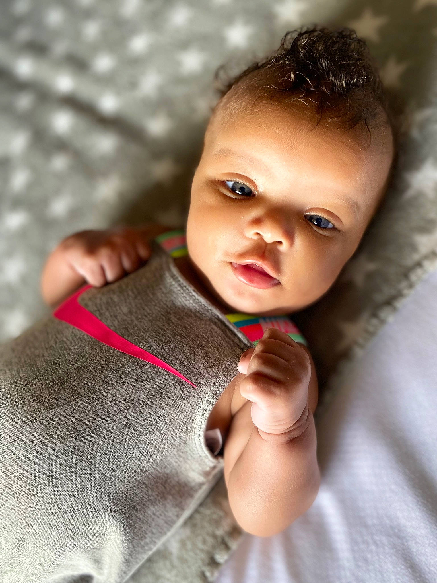Malani joined the competition — help win amazing prizes! baby, cheek, chin, dress, eye, eyebrow, eyelash, finger, flash_photography, gesture, hair, hand, happy, head, human, iris, lip, nose, person, skin