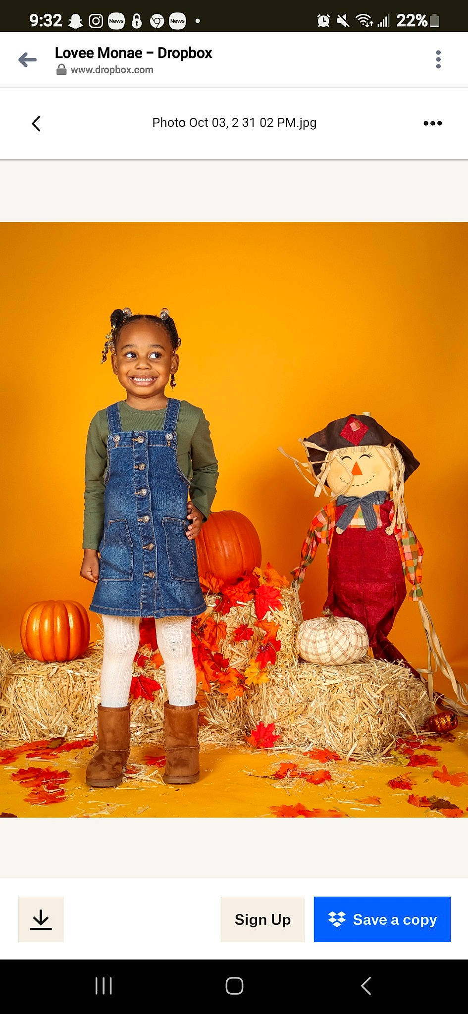 Kinsley is registered to the contest to win money with this photo: art, boot, calabaza, child, cucurbita, doll, fashion_design, hat, headgear, orange, pattern, pumpkin, sitting, smile, stock_photography, toddler, toy, tradition, vegetable, winter_squash