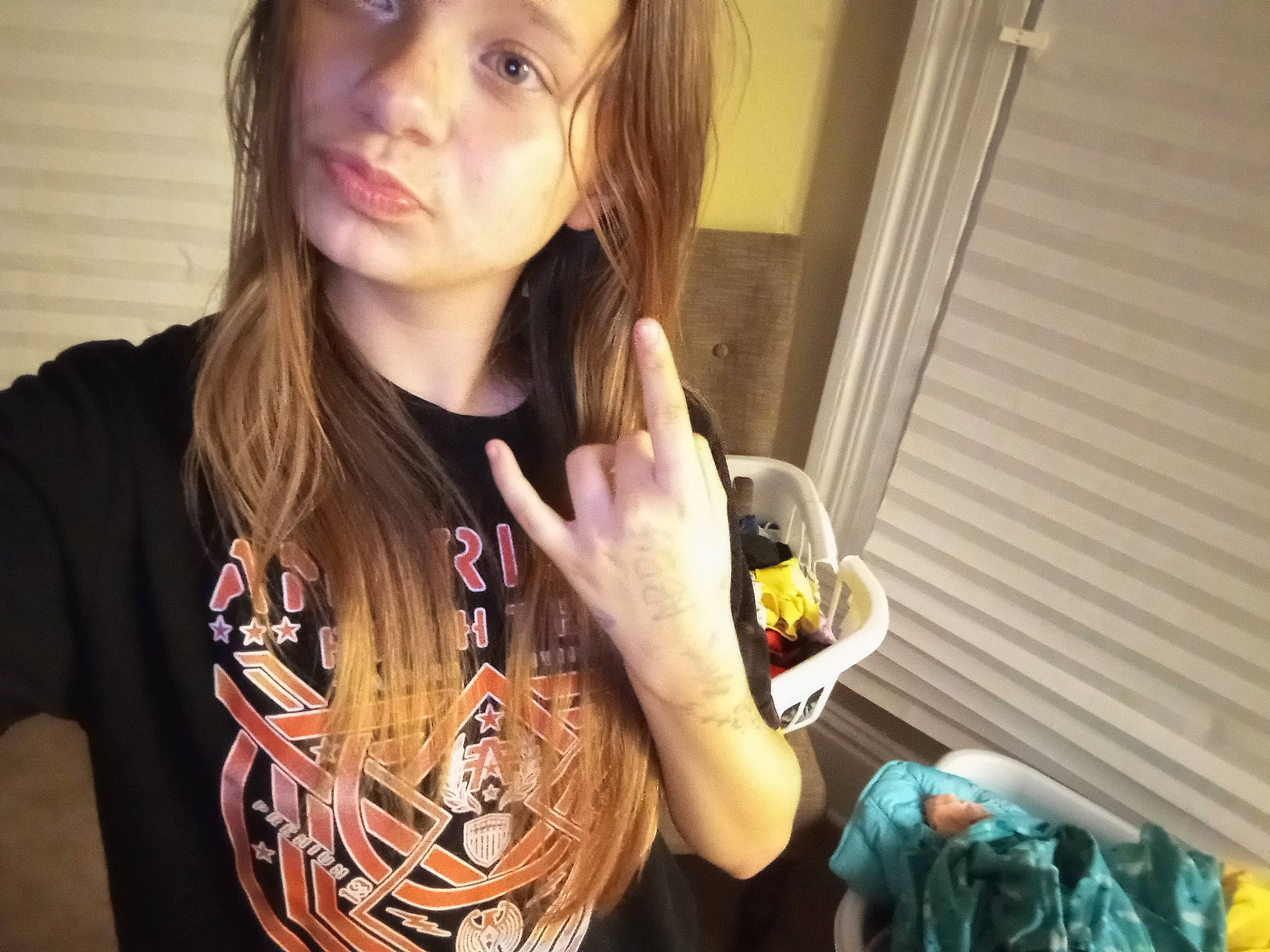 Abbygal joined the competition — help win amazing prizes! bangs, blond, brown_hair, cool, drink, eyelash, eyewear, fun, gesture, hair, jewellery, junk_food, lip, long_hair, luggage_and_bags, nail, neck, person, sleeve, t_shirt