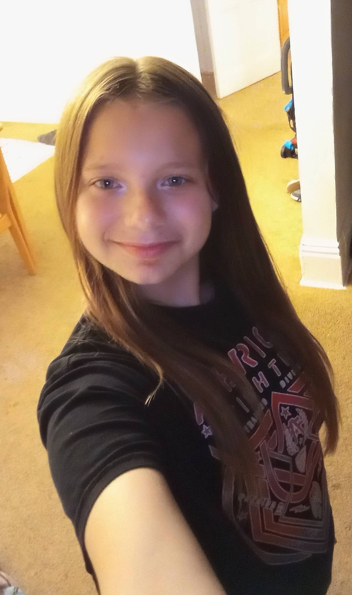 Abbygal joined the competition — help win amazing prizes! black_hair, cheek, chest, elbow, eye, forehead, gesture, hair, happy, iris, jaw, joy, layered_hair, lip, long_hair, mouth, neck, nose, person, skin