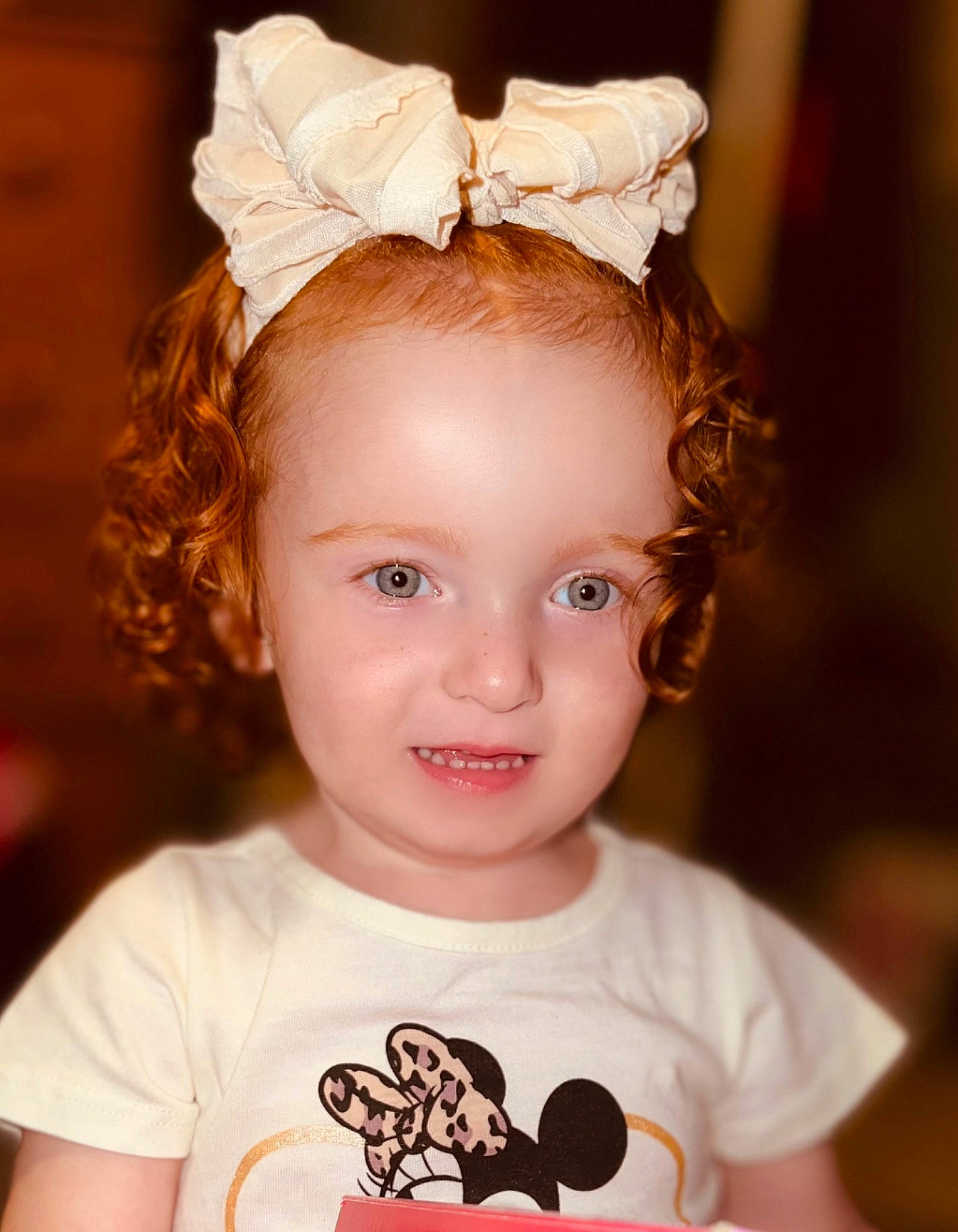 Kaylani is registered to the contest to win money with this photo: cheek, chin, ear, eye, eyebrow, eyelash, flash_photography, happy, headband, headpiece, iris, lip, neck, people, person, pink, skin, sleeve, smile, toddler