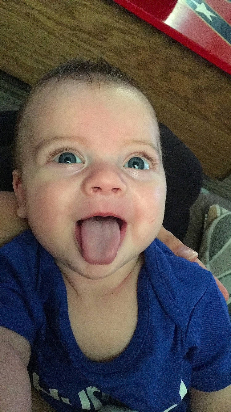 Covan joined the competition — help win amazing prizes! baby, baby_making_funny_faces, cheek, child, chin, eye, face, facial_expression, forehead, head, laugh, lip, mouth, nose, organ, person, skin, smile, surprised, tongue