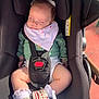 Cléophée participe au concours pour gagner de l'argent avec cette photo : baby, bib, car_seat, car_seat_strap, child, cute, footwear, headband, hello_kitty, infant, knitted_sweater, nap, outdoor, peaceful, safety_harness, shoes, sleeping, sunlight, toddler, white_socks
