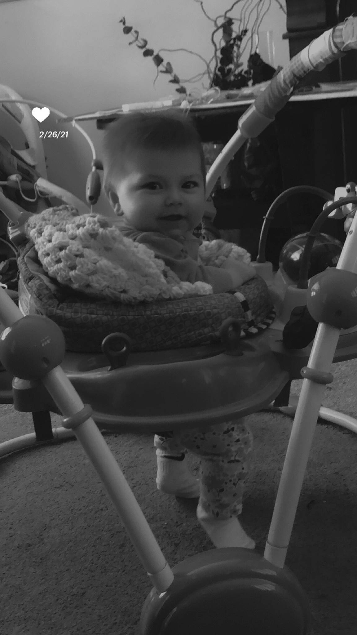 Genevieve joined the competition — help win amazing prizes! arm, baby, baby_products, baby_safety, baby_toddler_clothing, black, black_and_white, child, fun, metal, monochrome, monochrome_photography, person, product, sitting, standing, stock_photography, style, toddler, toy