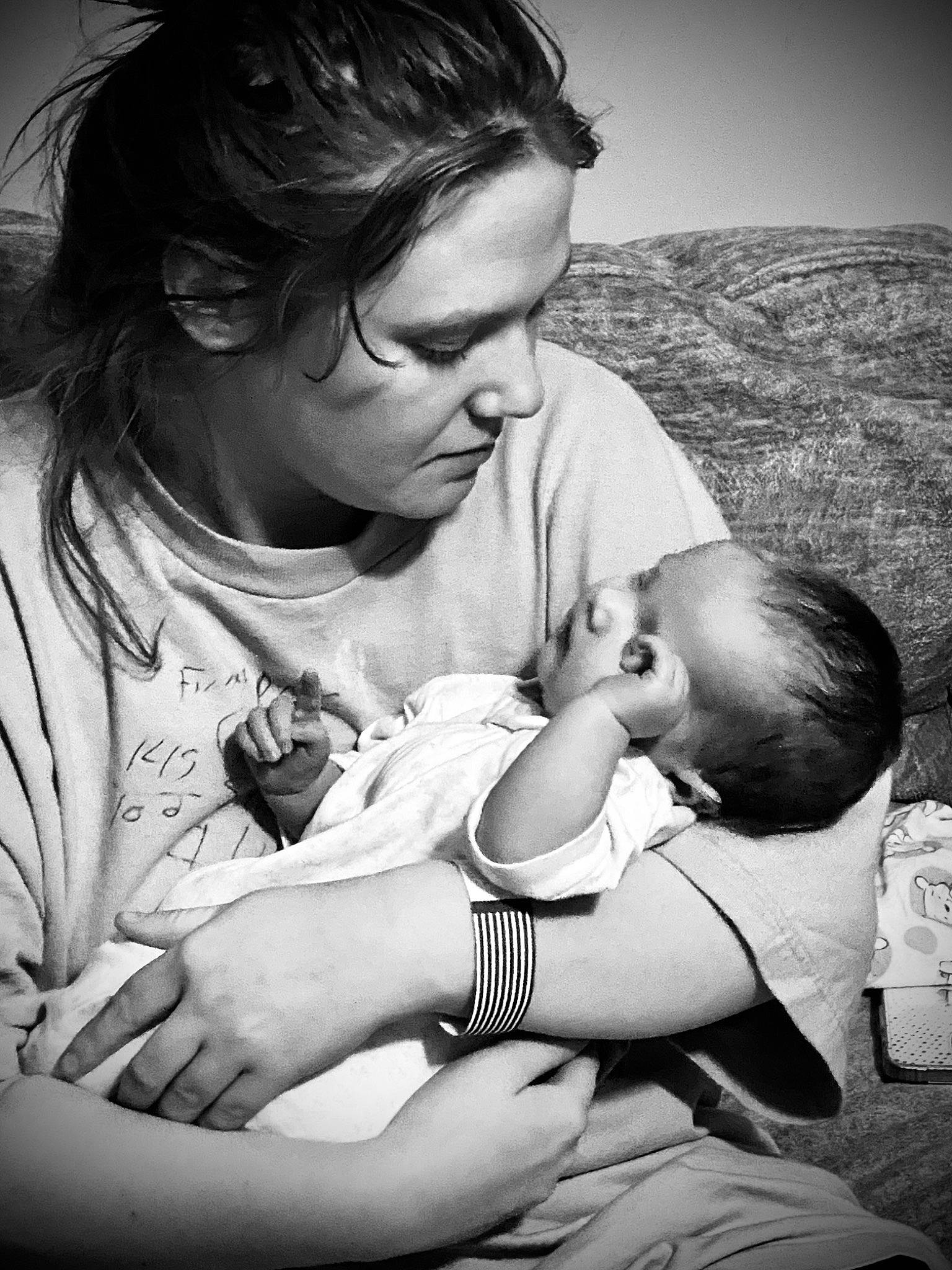 Winter joined the competition — help win amazing prizes! abdomen, arm, baby, black_and_white, child, elbow, flash_photography, gesture, grass, hand, happy, interaction, love, monochrome, monochrome_photography, person, sitting, skin, stock_photography, style