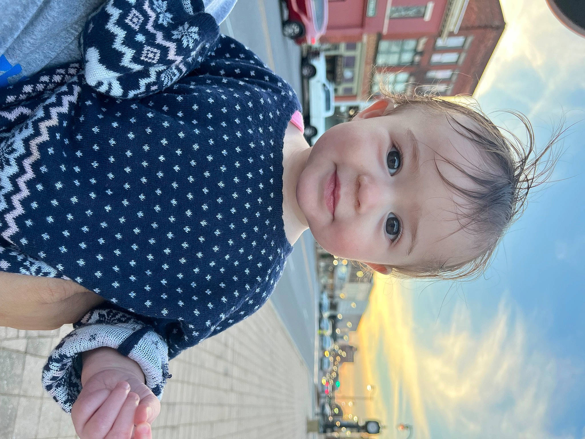 Genevieve is registered to the contest to win money with this photo: azure, beauty, blue, child, cloud, cool, electric_blue, fun, hairstyle, happy, joy, person, plaid, sky, smile, summer, tartan, toddler, tree, waist
