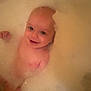 Kameryn Jo is registered to the contest to win money with this photo: baby, bath, bubbles, child, childhood, cleaning, cute, foam, happy, head, indoors, infant, person, playful, relaxation, skin, smile, splash, tub, water