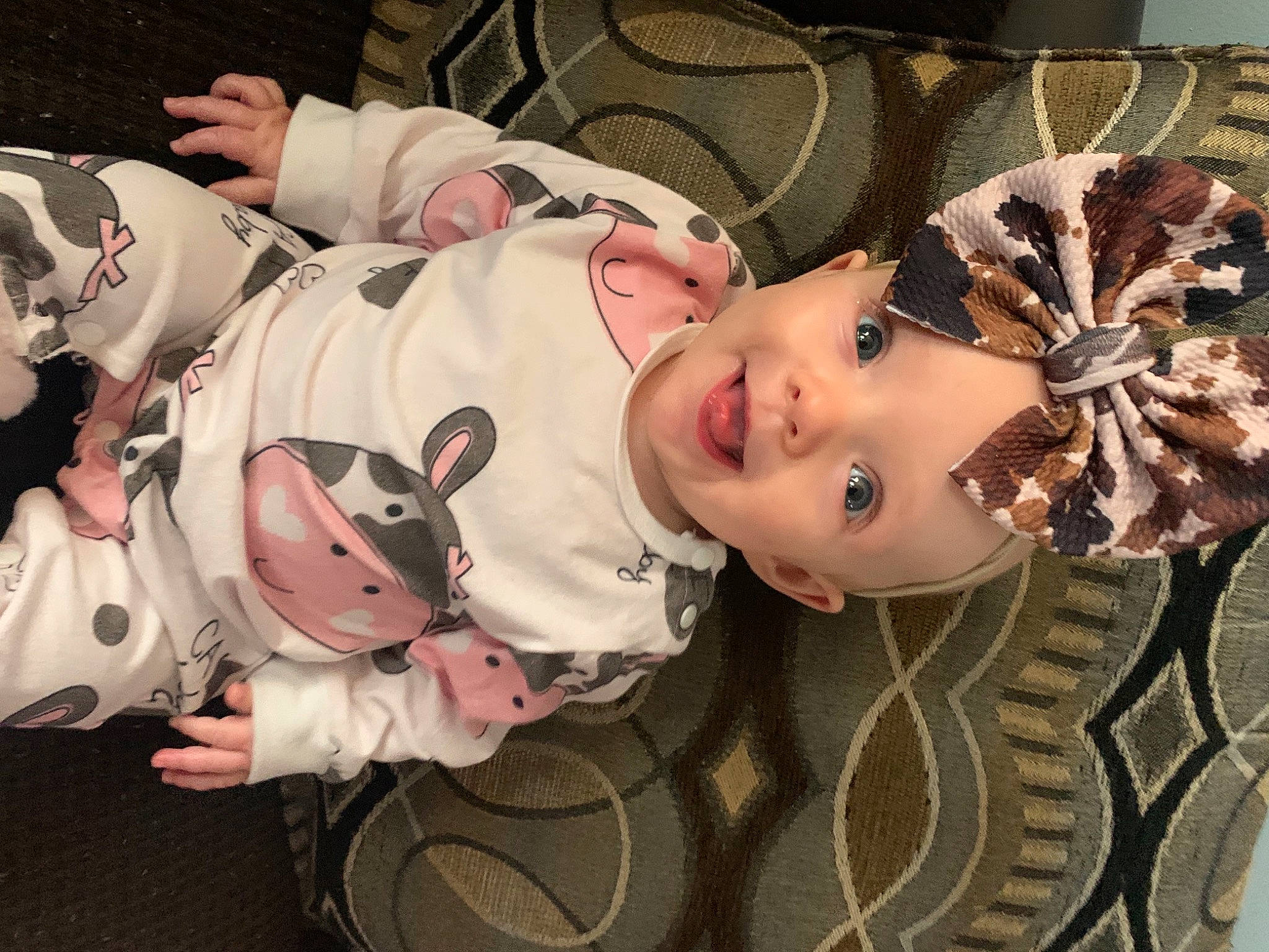 Hadleigh joined the competition — help win amazing prizes! baby, baby_products, baby_toddler_clothing, carmine, cheek, child, costume, costume_hat, eyelash, fashion_accessory, fur, hat, headpiece, headwear, pattern, person, personal_protective_equipment, sleeve, smile, toddler