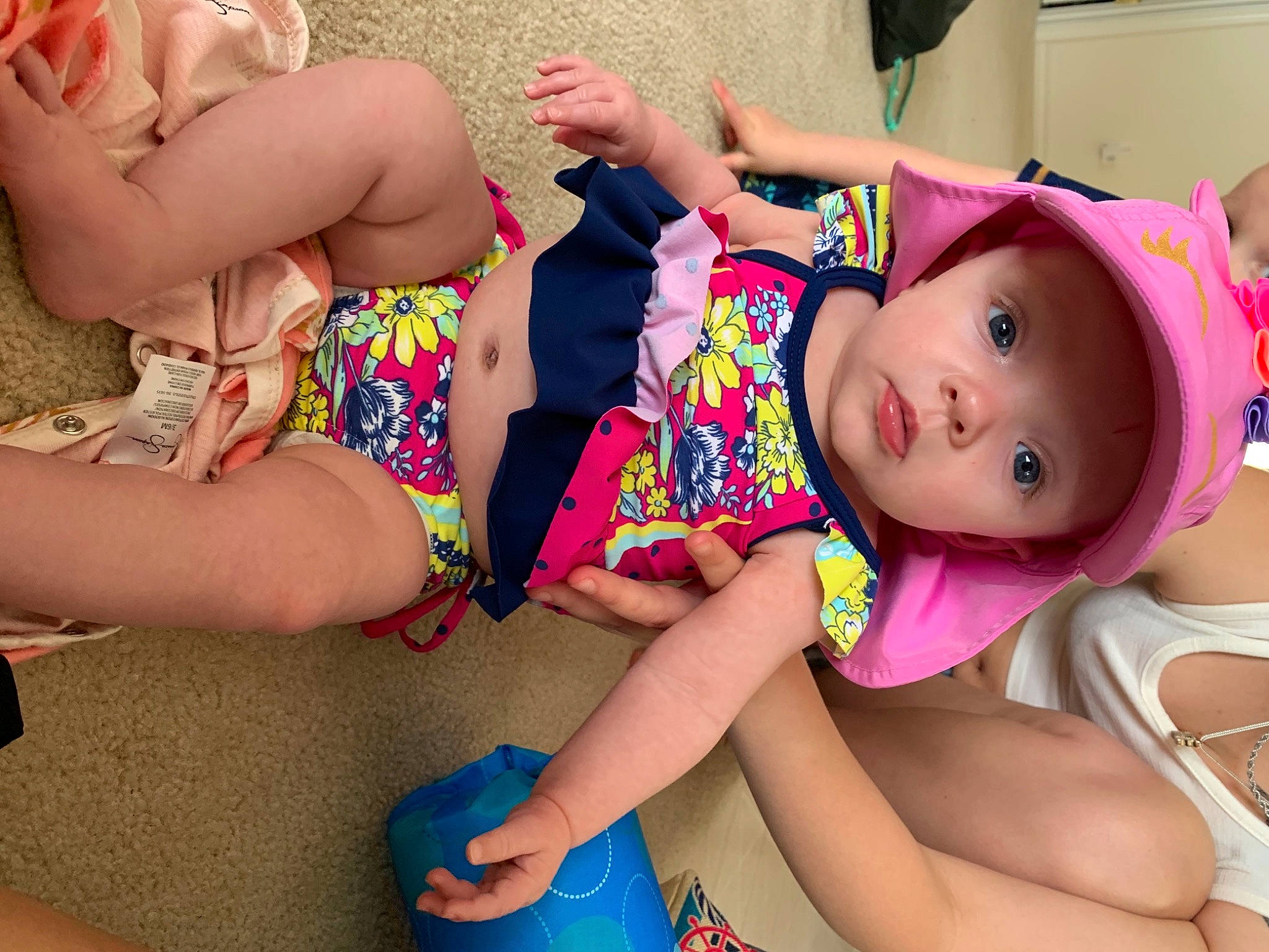 Hadleigh joined the competition — help win amazing prizes! baby_toddler_clothing, cheek, comfort, finger, fun, happy, headwear, human_body, joint, knee, lap, leg, mouth, muscle, nail, neck, person, pink, skin, textile