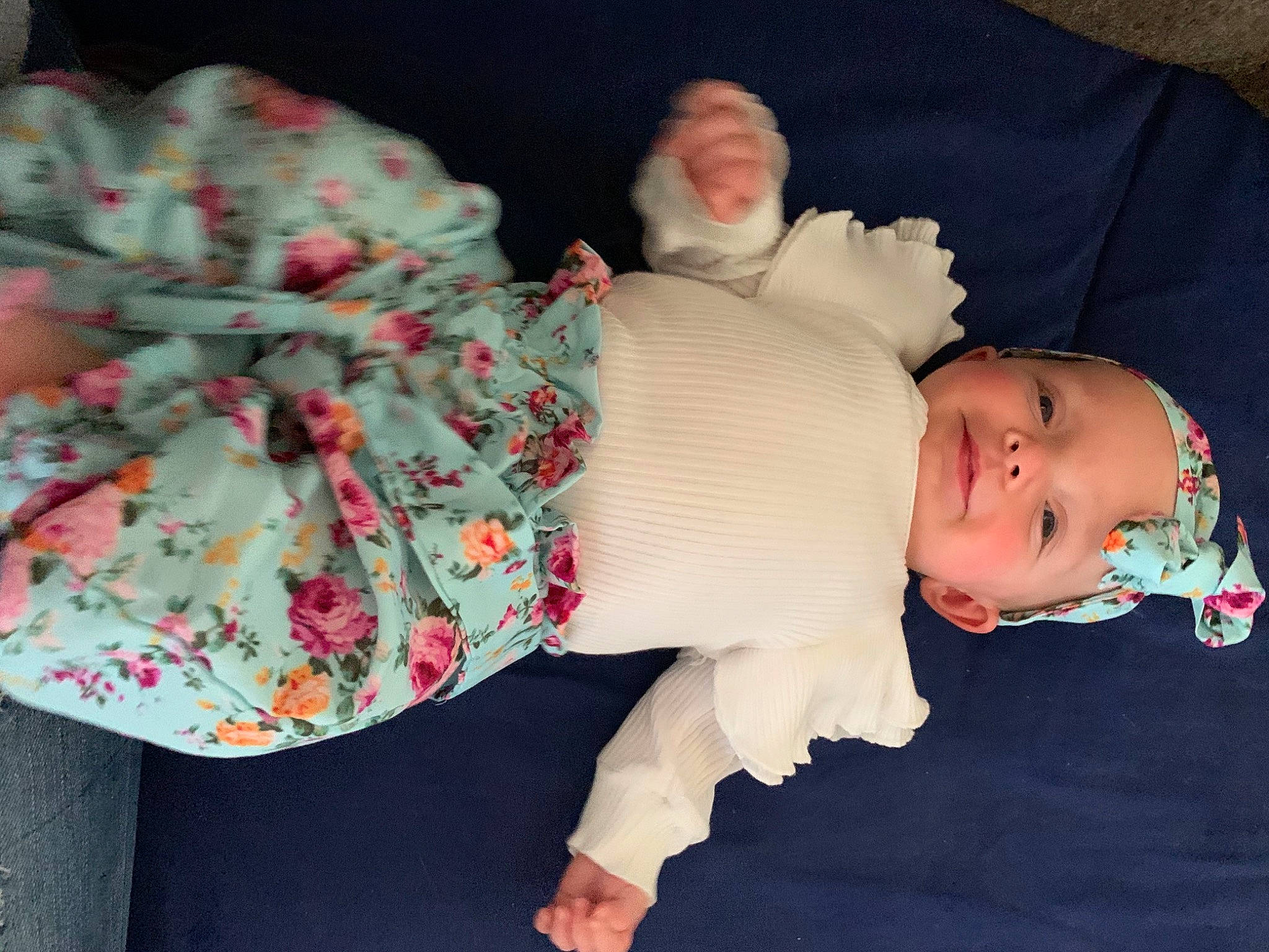 Hadleigh joined the competition — help win amazing prizes! arm, baby, baby_products, baby_sleeping, baby_toddler_clothing, cheek, child, comfort, dress, finger, headgear, human_body, human_leg, nail, pattern, person, skin, sleeve, textile, thigh