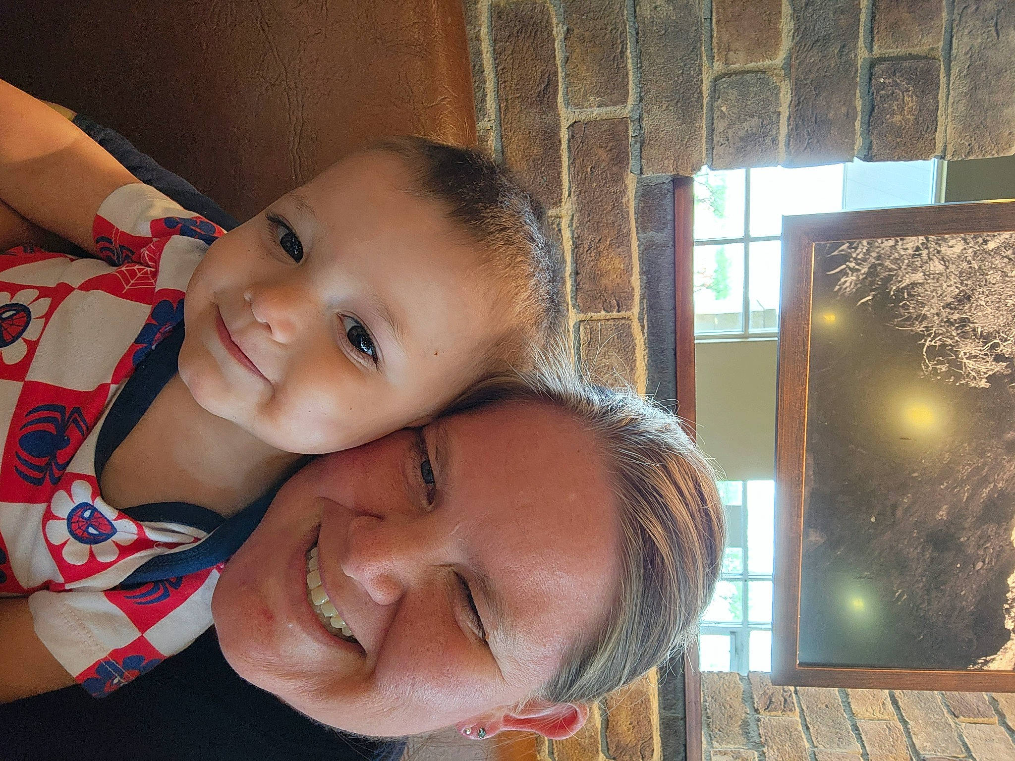 Miguel is registered to the contest to win money with this photo: baby, cheek, child, chin, forehead, fun, happy, iris, joy, laugh, leisure, lip, mouth, nose, person, portrait_photography, skin, smile, t_shirt, toddler