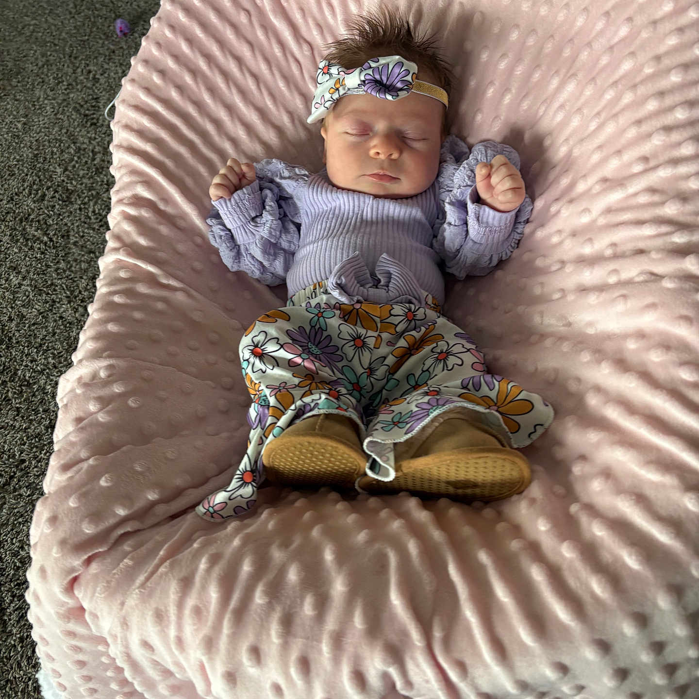 Frayah joined the competition — help win amazing prizes! baby, bed, blanket, bonnet, cap, clothing, couch, crib, face, footwear, furniture, hat, head, infantbed, newborn, pants, person, photography, portrait, shoe