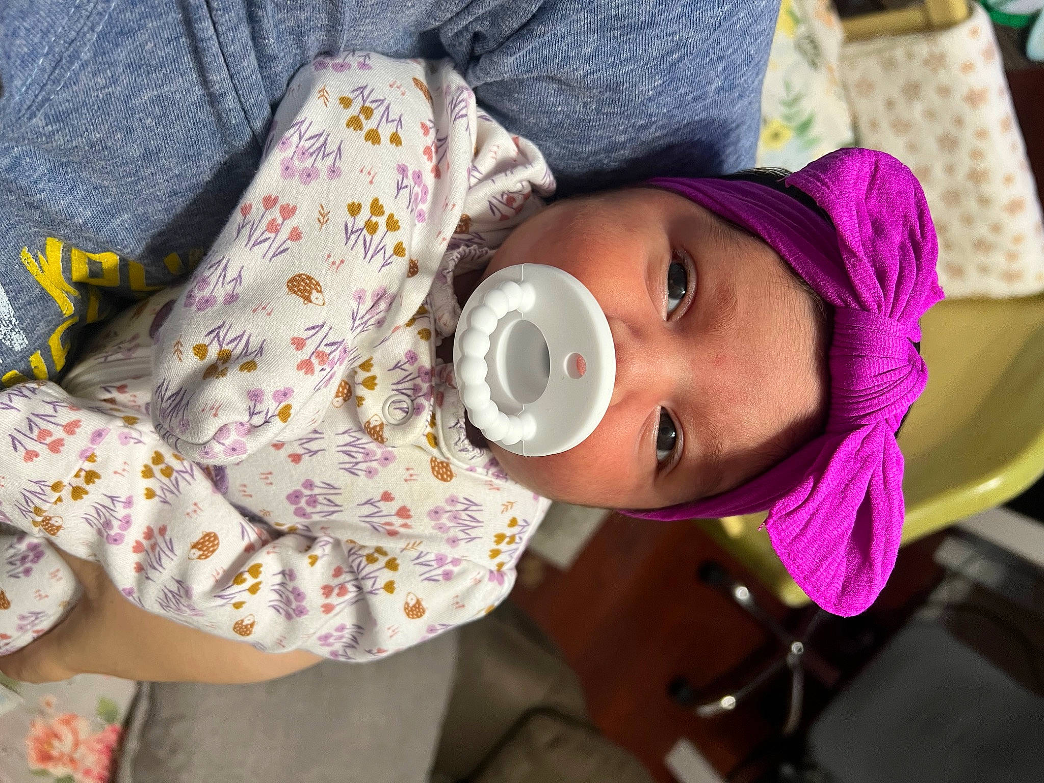 Everleigh joined the competition — help win amazing prizes! baby, baby_products, baby_toddler_clothing, child, comfort, drinkware, eyelash, eyewear, fashion_accessory, headgear, headwear, linens, lip, mouth, neck, pattern, person, personal_protective_equipment, pink, skin