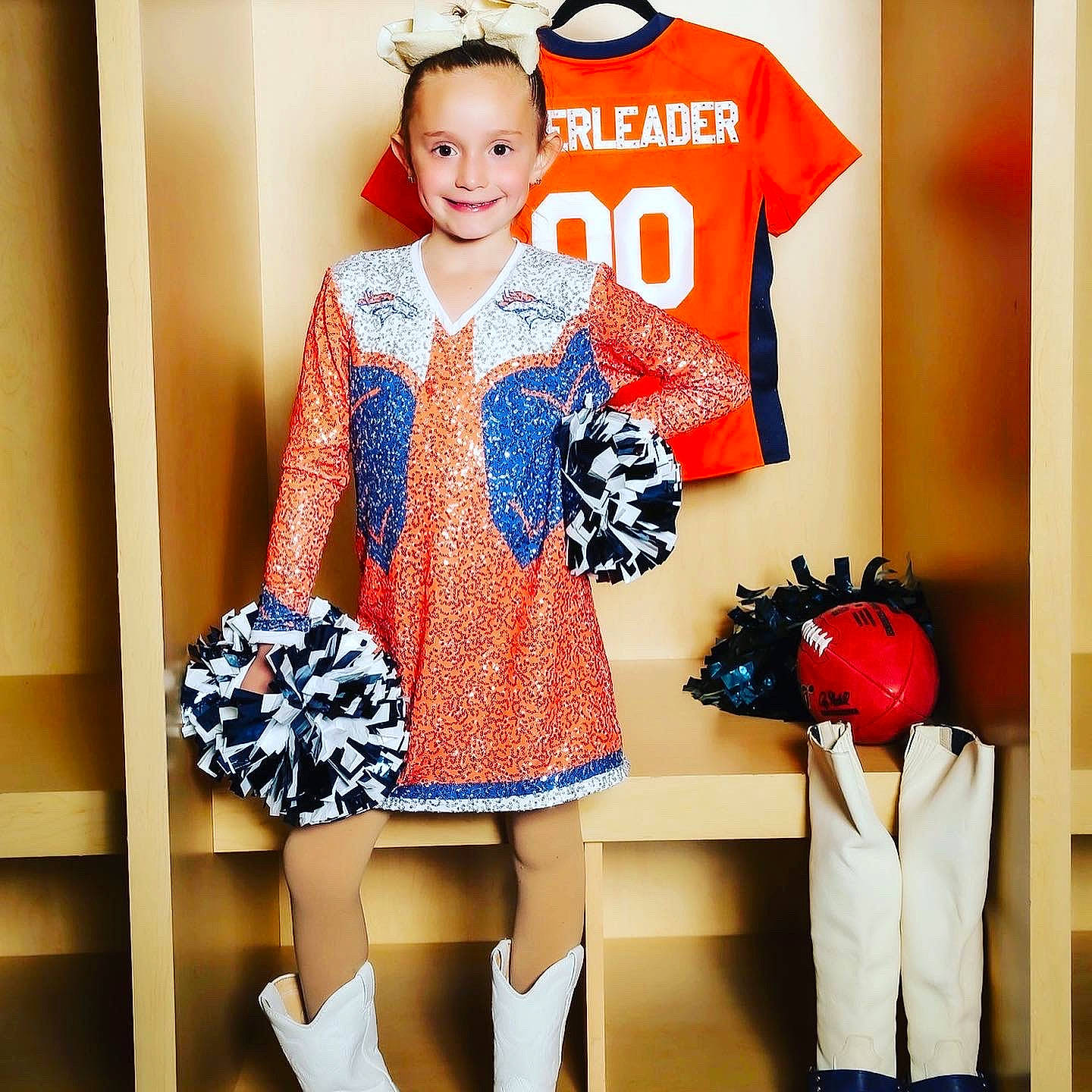 Faithlyn is registered to the contest to win money with this photo: blue, clothing, collar, costume, design, dress, electric_blue, fashion, fashion_design, fashion_model, footwear, joy, orange, outerwear, pattern, person, shoe, sleeve, street_fashion, textile