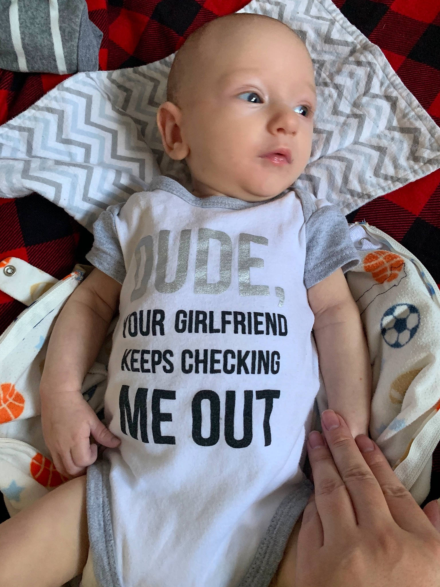 Decklyn is registered to the contest to win money with this photo: baby, baby_products, baby_toddler_clothing, cheek, child, person, product, sleeve, t_shirt, toddler