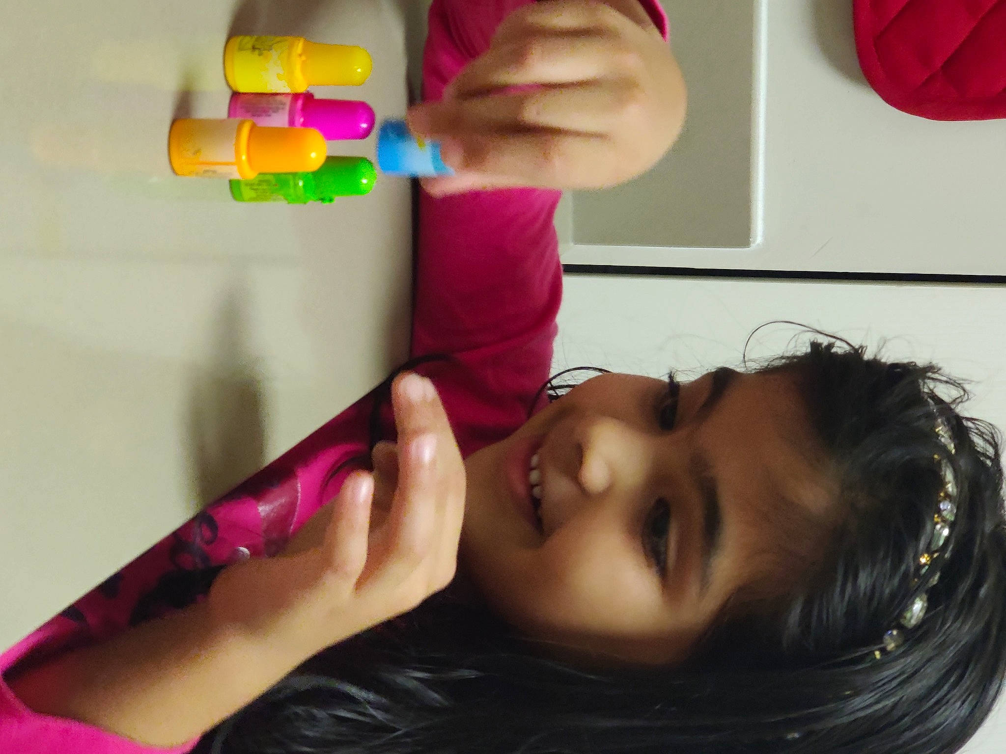 Aryahi joined the competition — help win amazing prizes! baby, cheek, child, ear, eyelash, finger, fun, gesture, happy, joy, leisure, magenta, mouth, nail, nose, person, photograph, room, skin, thumb