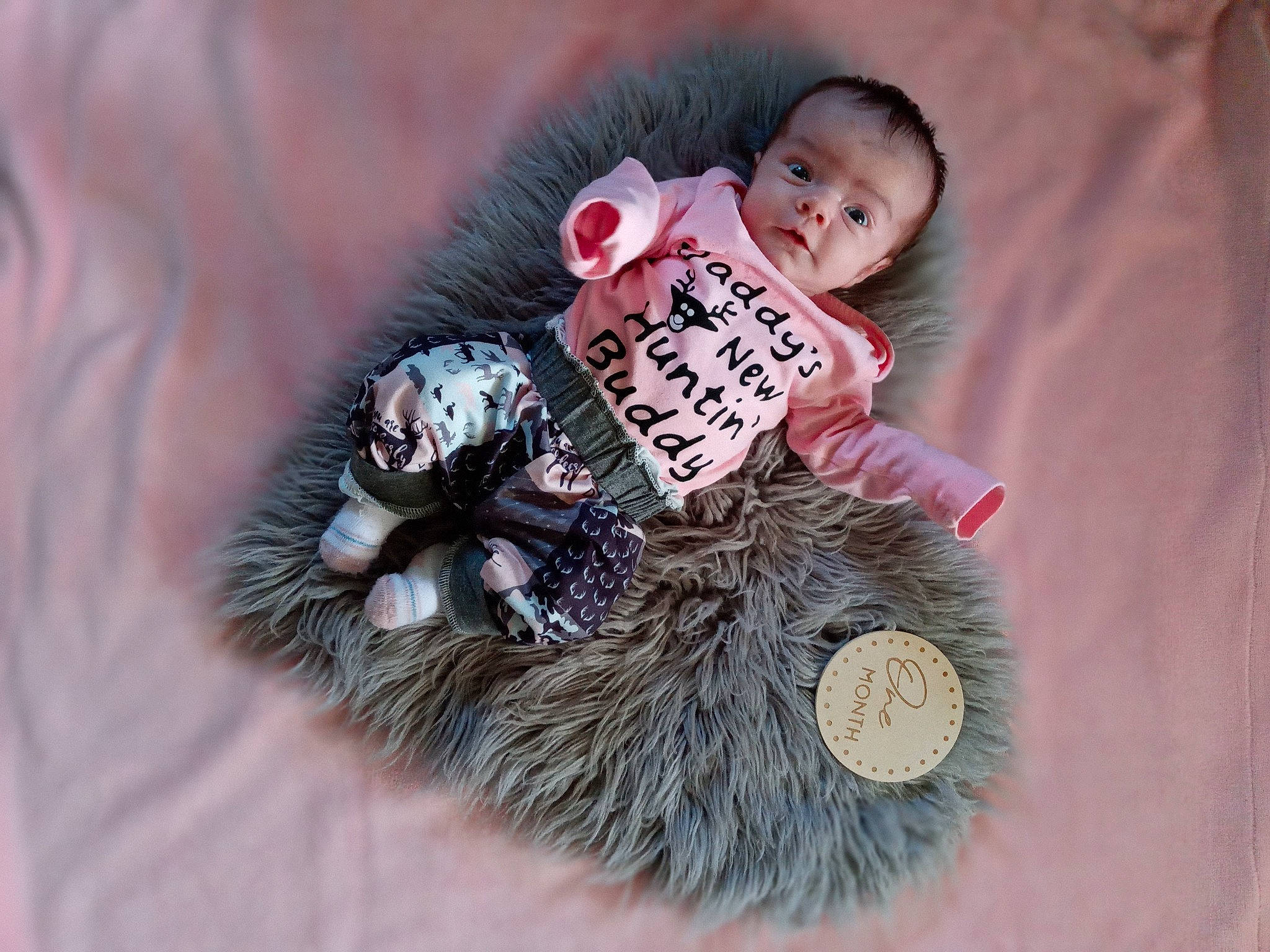 Khloee joined the competition — help win amazing prizes! baby, baby_toddler_clothing, christmas, christmas_ornament, conifer, doll, freezing, fur, hand, happy, ornament, person, plant, stuffed_toy, textile, toddler, toy, tree, winter, wood