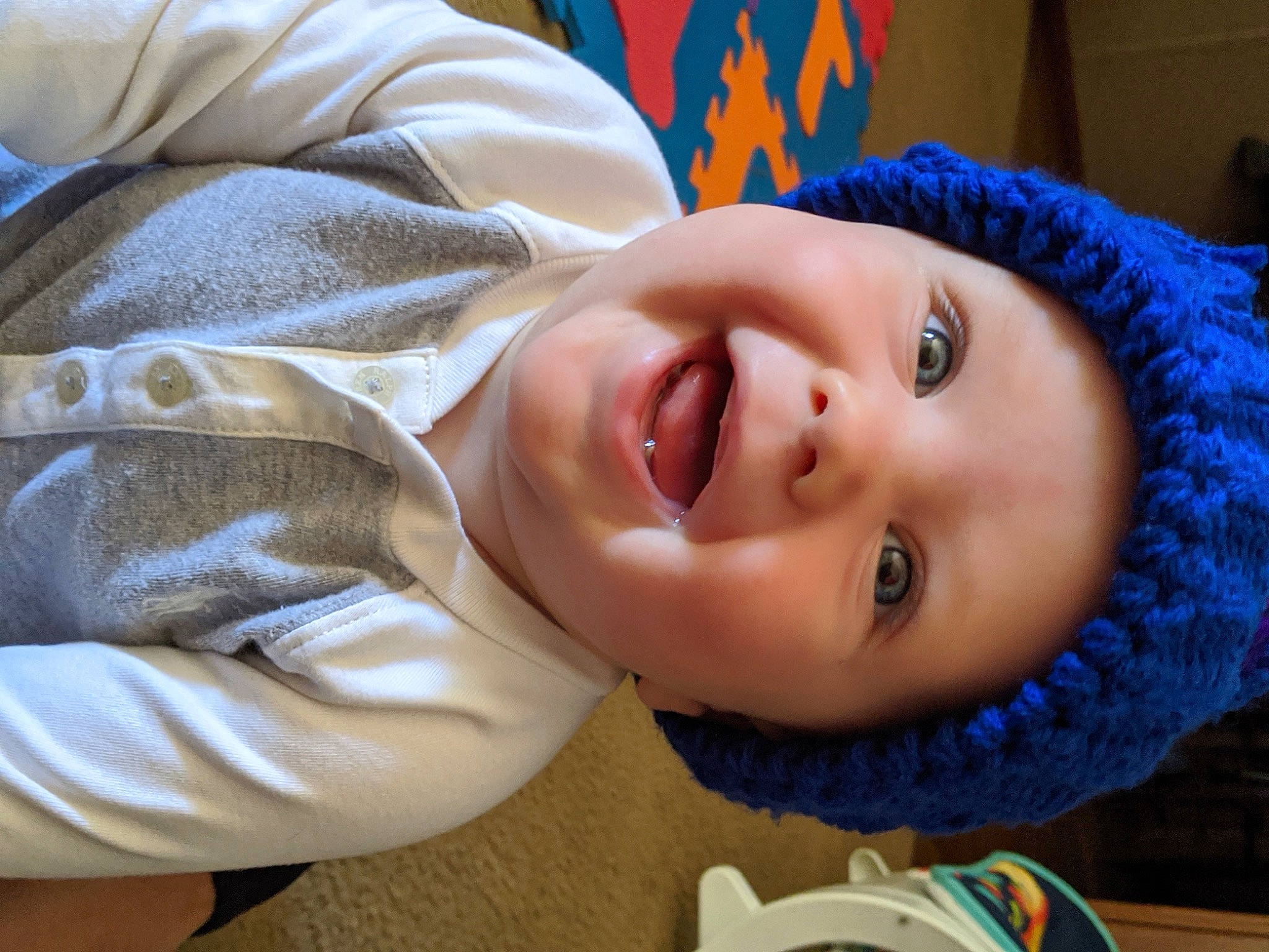 Kase joined the competition — help win amazing prizes! baby, cheek, child, chin, close_up, ear, eye, face, head, headwear, lip, mouth, nose, person, skin, smile, toddler