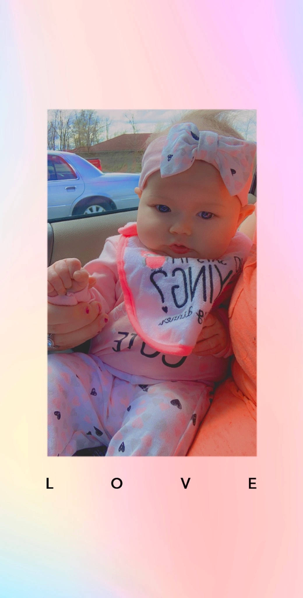 Miyah is registered to the contest to win money with this photo: baby, child, headwear, person, photo_caption, pink, smile, toddler