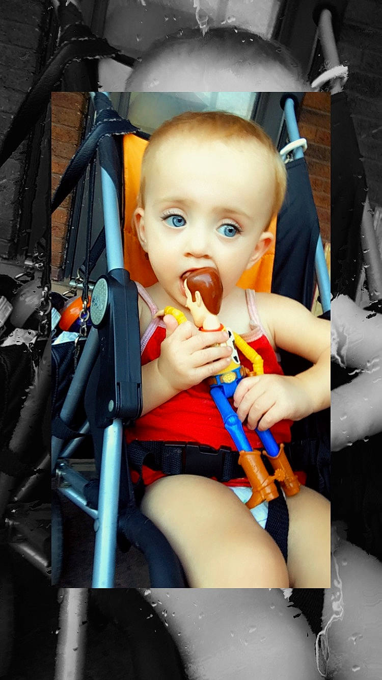 Evelynn is registered to the contest to win money with this photo: baby, baby_carriage, baby_products, car_seat, child, person, product, sitting, toddler