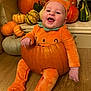 Colson joined the competition — help win amazing prizes! autumn, baby, celebration, child, costume, cute, decoration, festive, floor, gourds, happy, headwear, holiday, hollowed_pumpkin, indoor, orange, pumpkin, seasonal, sitting, smiling