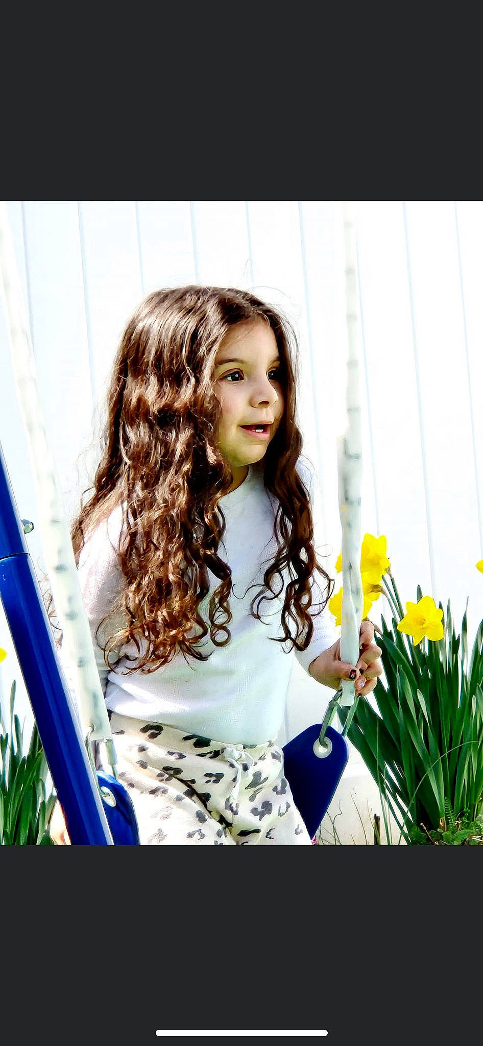 Emmy joined the competition — help win amazing prizes! blond, brown_hair, electric_blue, fashion_design, fashion_model, flash_photography, floral_design, flower, formal_wear, fun, grass, happy, iris, long_hair, people_in_nature, person, petal, plant, ringlet, sitting