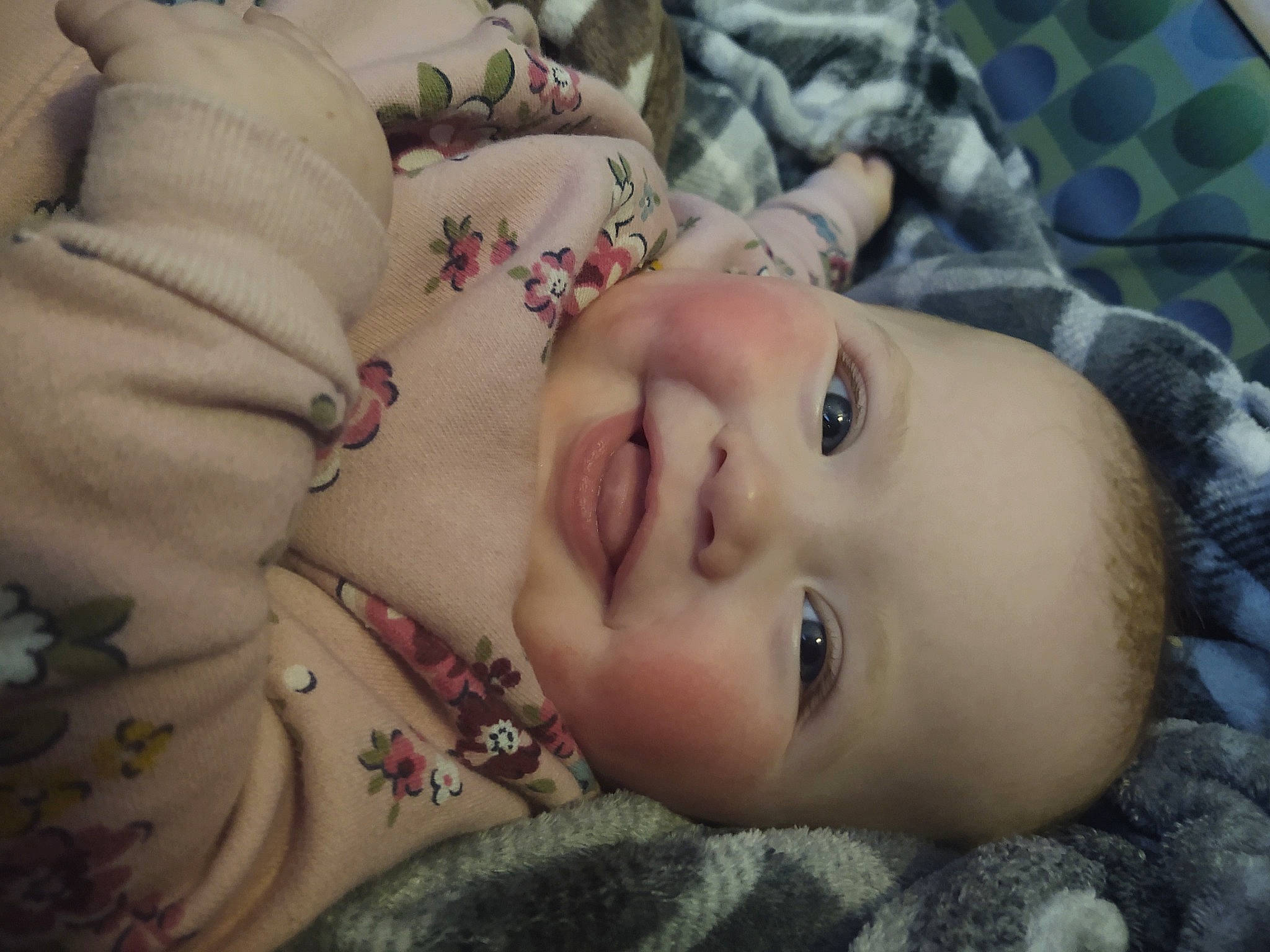 Althea joined the competition — help win amazing prizes! baby, baby_toddler_clothing, cheek, chin, comfort, eye, eyebrow, eyelash, forehead, grass, happy, iris, joy, lip, mouth, nose, pattern, person, skin, smile