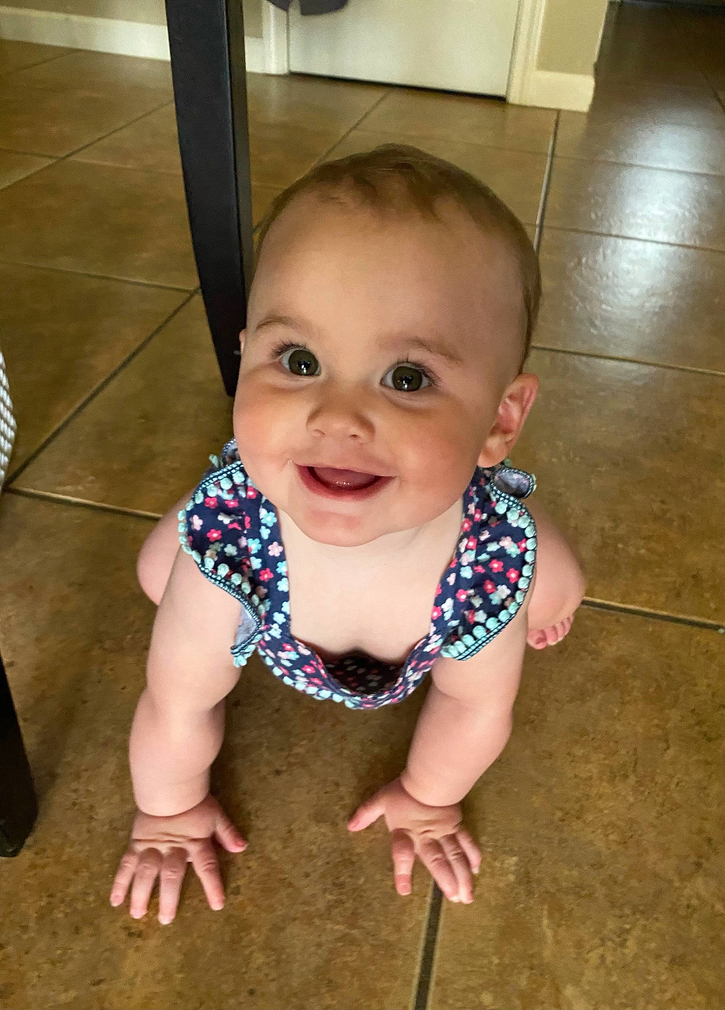 Riverlynn is registered to the contest to win money with this photo: baby, baby_toddler_clothing, cheek, chin, eye, eyebrow, finger, floor, flooring, happy, head, iris, joy, lip, mouth, nose, person, skin, smile, thumb