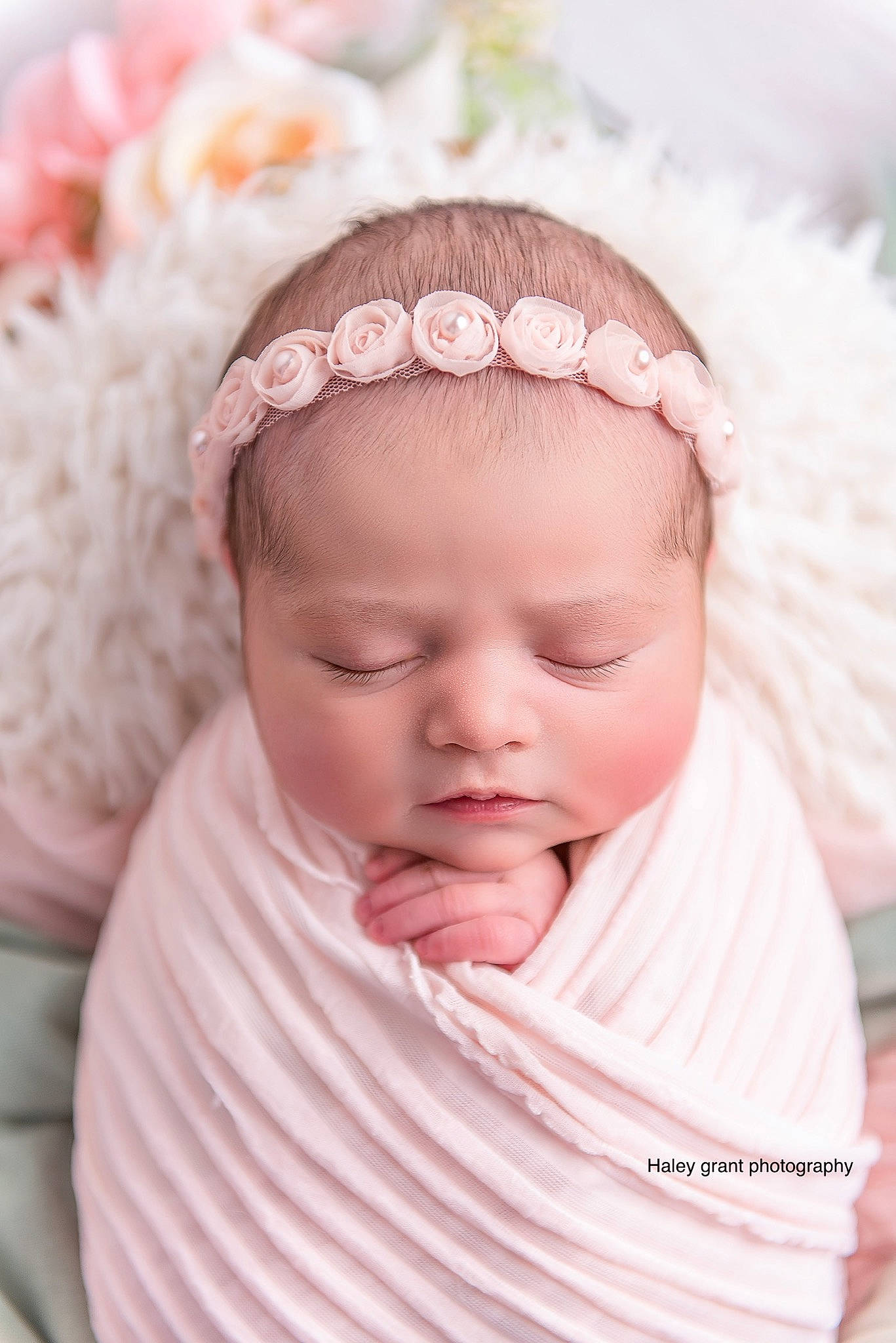 Arielle is registered to the contest to win money with this photo: baby, baby_sleeping, baby_toddler_clothing, cheek, chin, eye, eyebrow, eyelash, grass, happy, head, headband, headgear, headpiece, lip, nose, person, pink, skin, textile