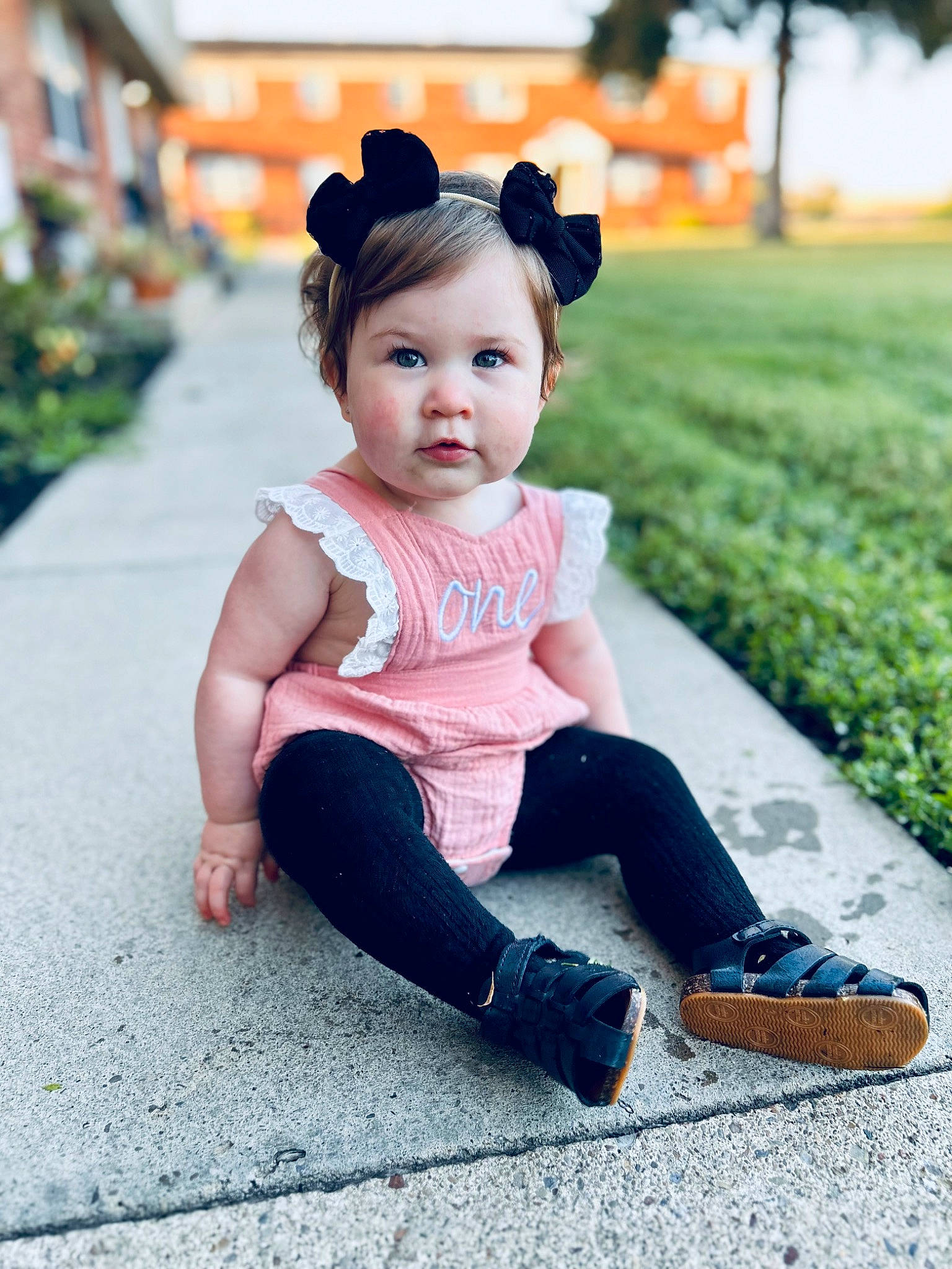 Salem is registered to the contest to win money with this photo: baby, baby_toddler_clothing, child, cool, face, flash_photography, grass, happy, human_leg, jeans, knee, outerwear, pattern, person, plant, sitting, sleeve, standing, t_shirt, thigh