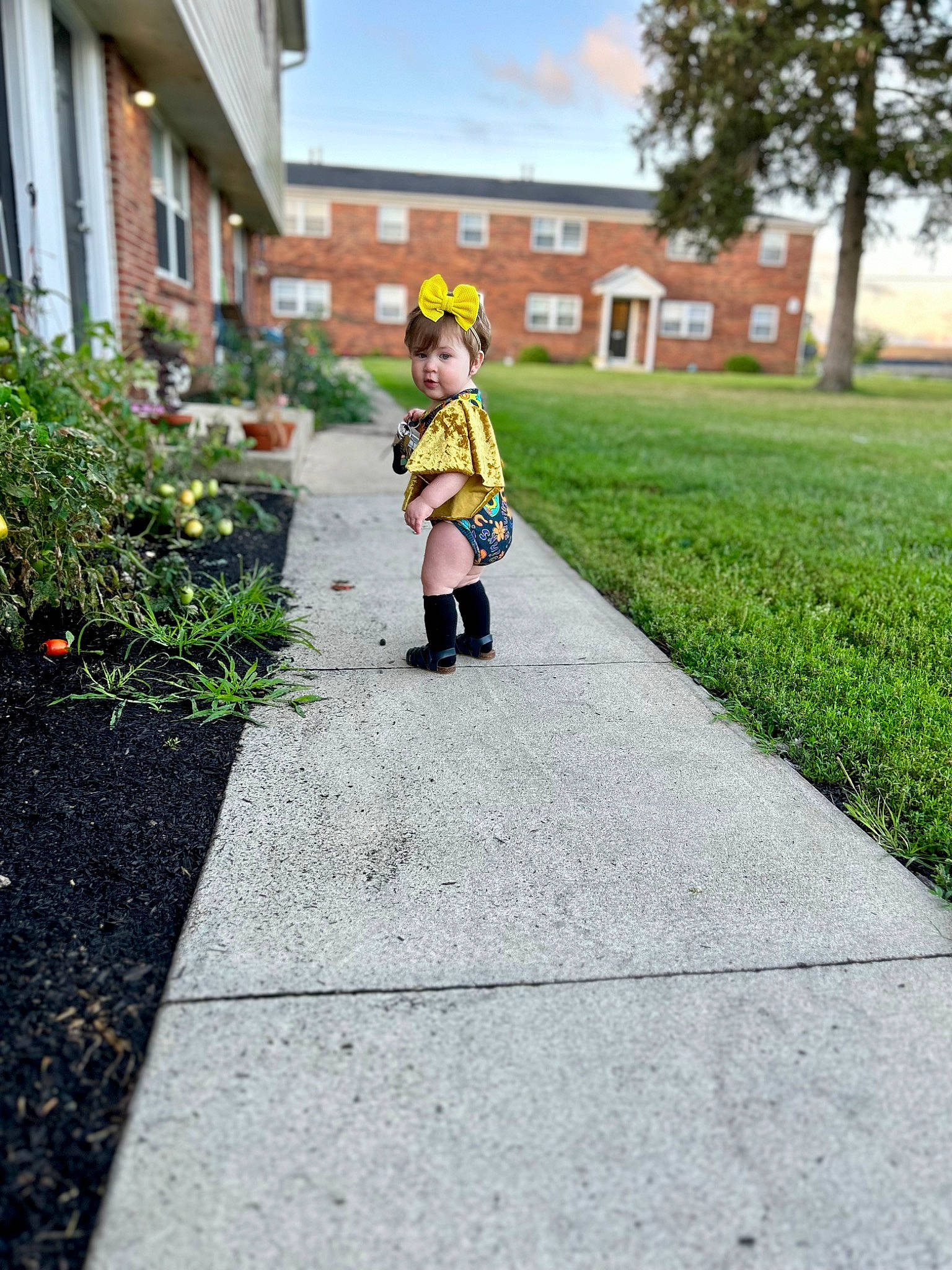 Salem joined the competition — help win amazing prizes! asphalt, city, flooring, grass, house, human_leg, landscape, lane, leisure, neighbourhood, person, plant, recreation, residential_area, road, road_surface, sidewalk, sky, street, toddler