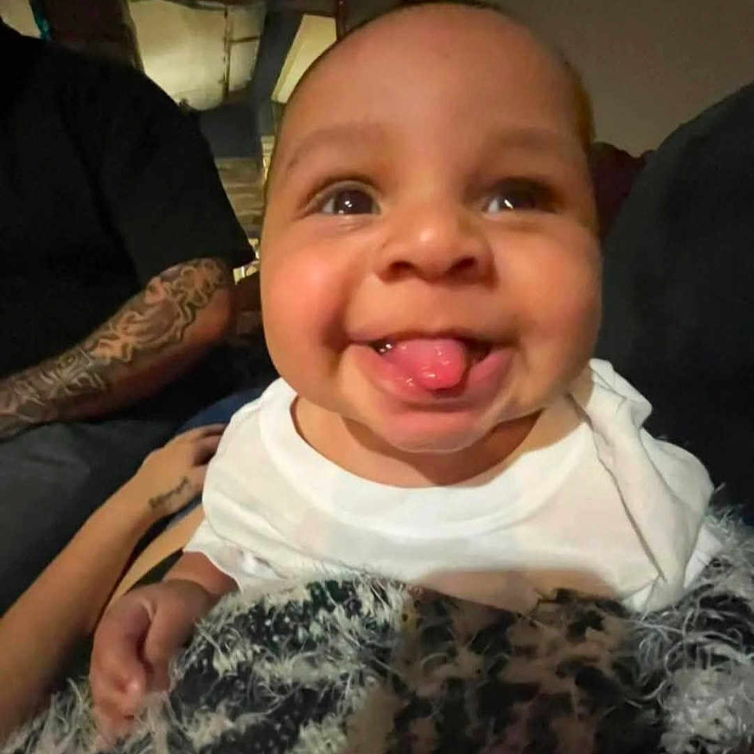 Waylin joined the competition — help win amazing prizes! baby, babylaughing, bodypart, face, happy, head, mouth, person, photography, portrait, selfie, skin, smile, tattoo, tongue