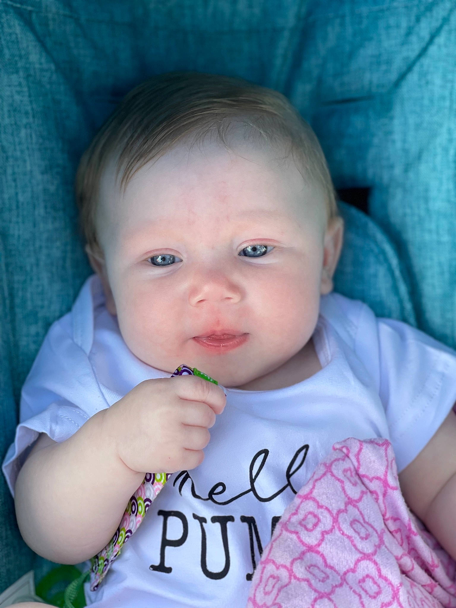 Everly Rose joined the competition — help win amazing prizes! arm, azure, baby_toddler_clothing, cheek, chin, eye, eyebrow, eyelash, forehead, hair, hand, lip, mouth, neck, nose, person, product, skin, sleeve, smile