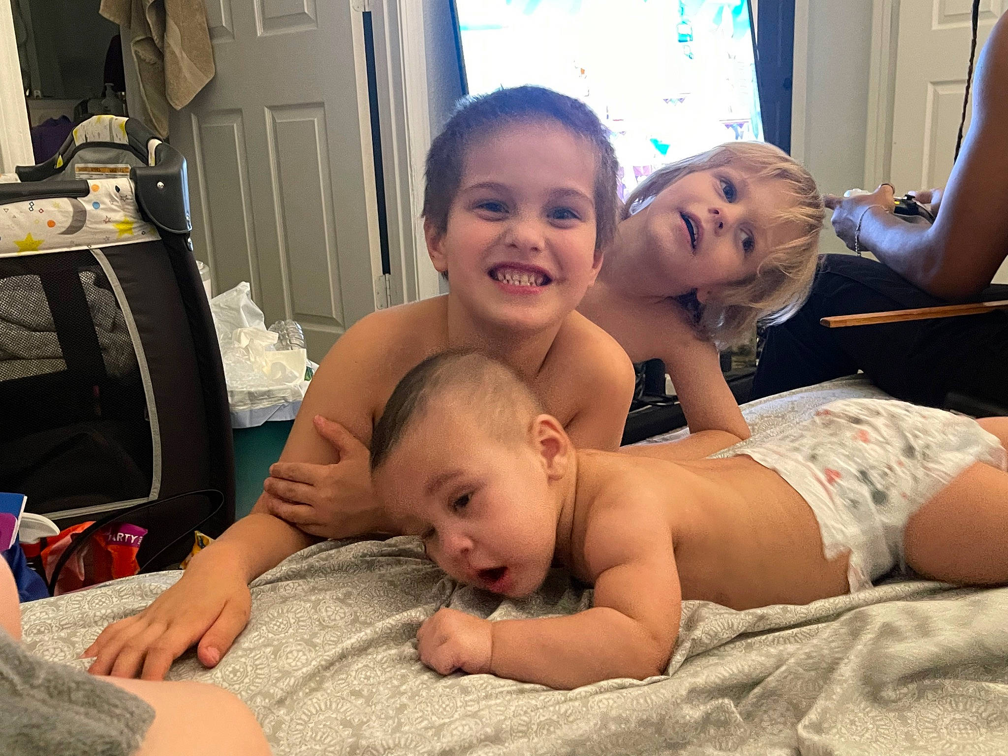 Bentlee joined the competition — help win amazing prizes! abdomen, baby, black, cheek, chest, child, comfort, event, facial_expression, finger, fun, happy, human, joy, mammal, person, skin, smile, surprise, thigh