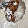 Tilly is registered to the contest to win money with this photo: cat, orange_cat, white_cat, sink, bathroom, faucet, soap_bottle, marble_countertop, pet, relaxed, curious, fur, whiskers, claws, paw, domestic_animal, indoor, cute, animal, resting